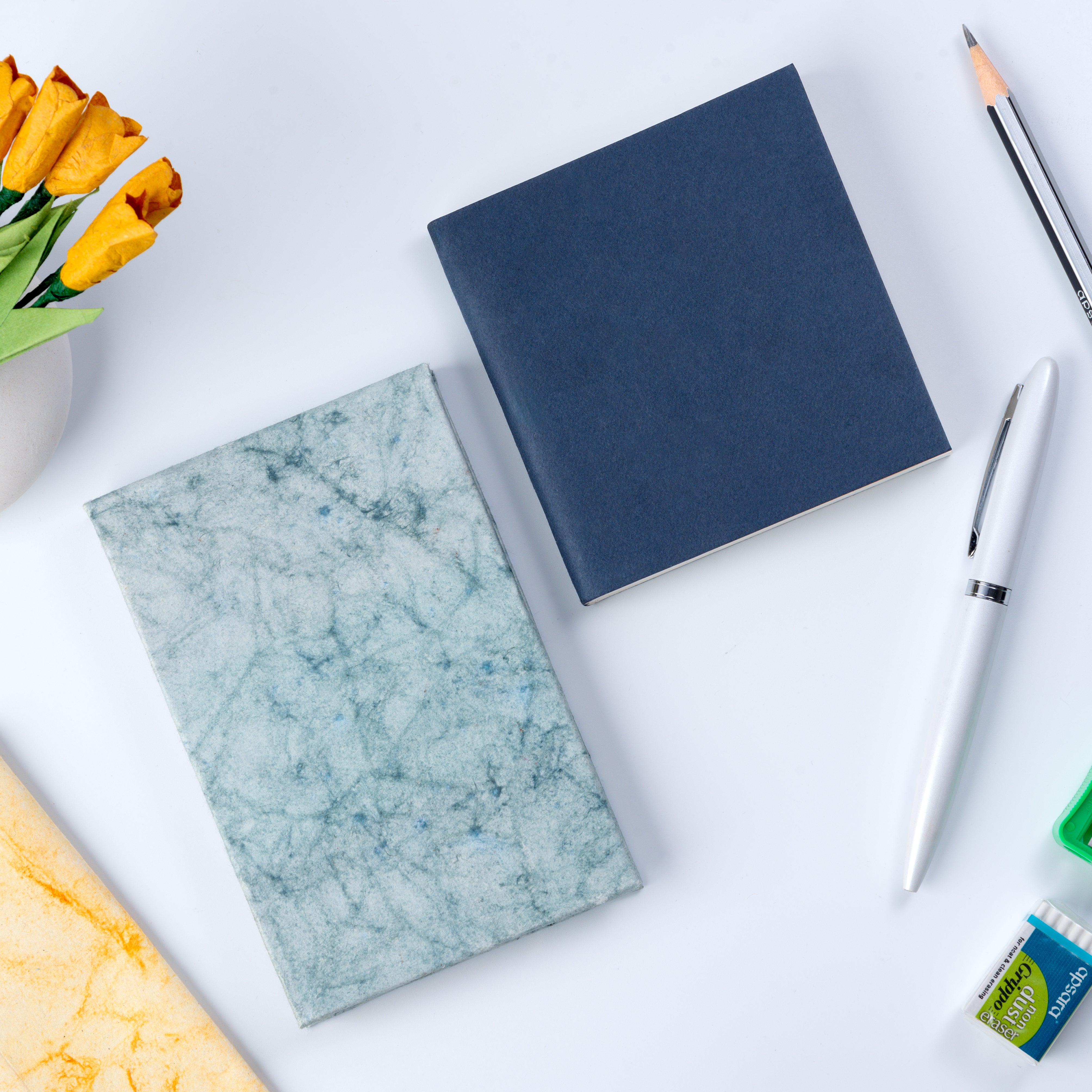 Small Blue Batik Notepad & Small Blue Batik Pocket Diary - Combo