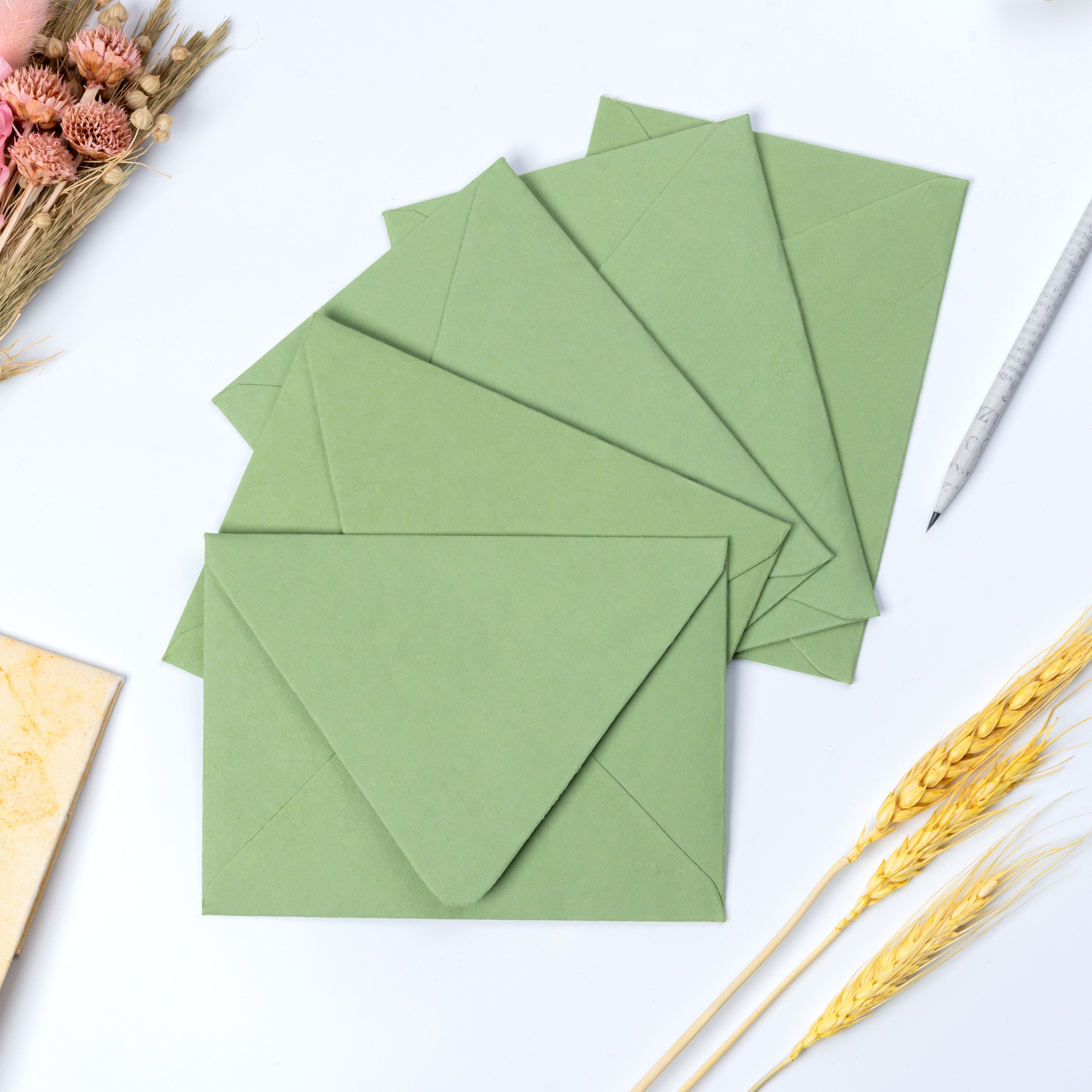 Artisanal Handmade Paper Notecards - Set of 10