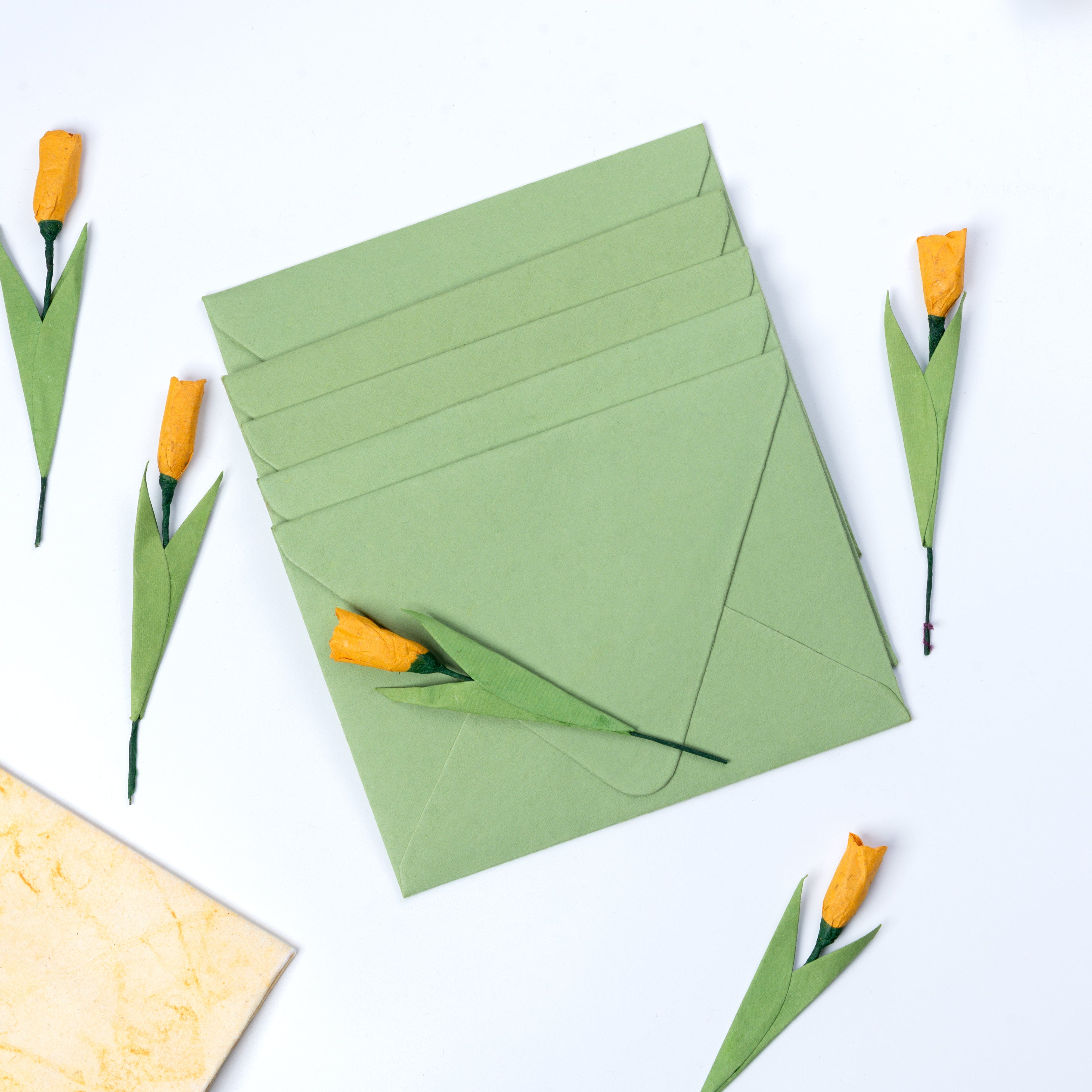 Artisanal Handmade Paper Notecards - Set of 10