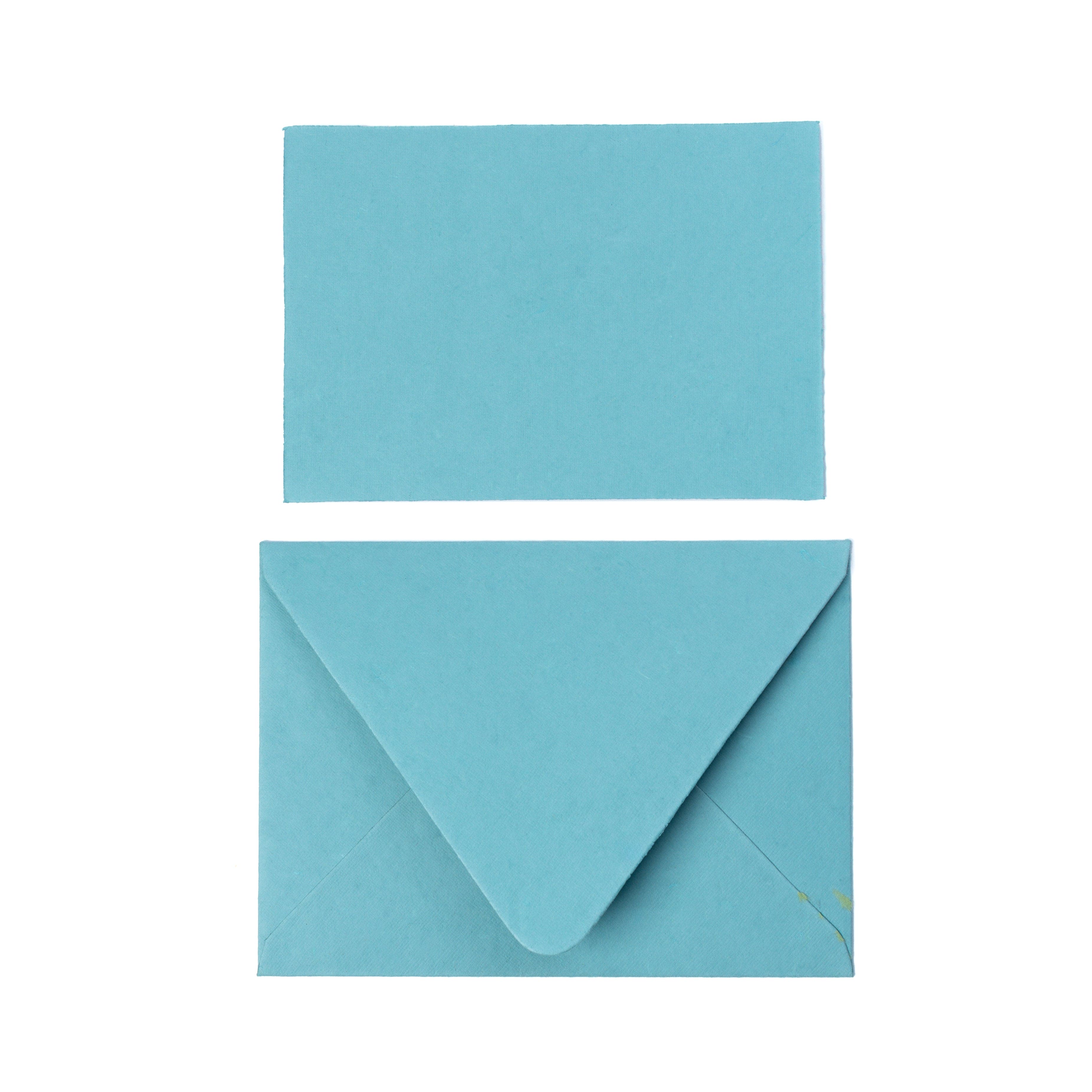 'Serenity Sky' Set of 10 Handmade Notecards with Envelopes