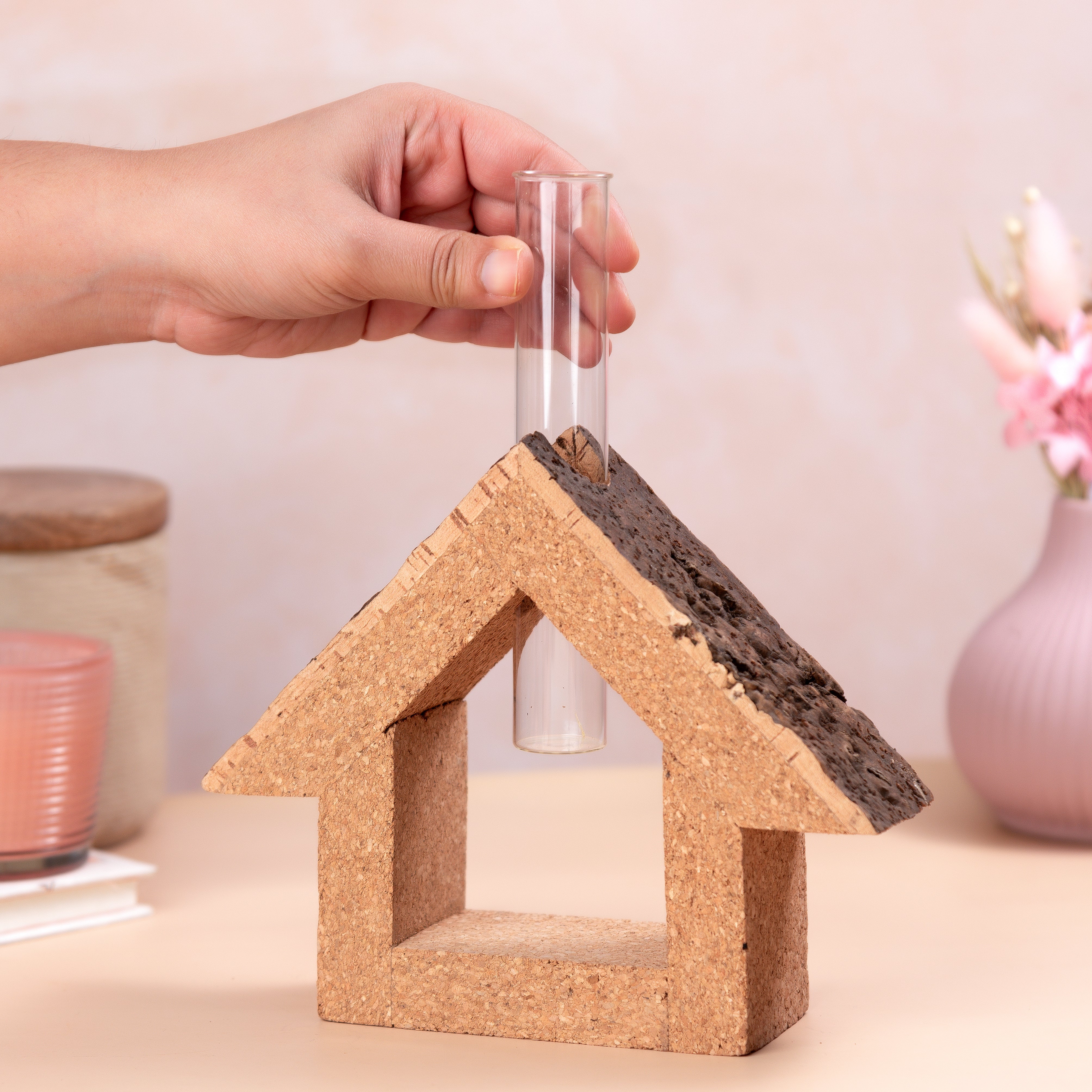 Cork Cottage Test Tube Planter/Vase