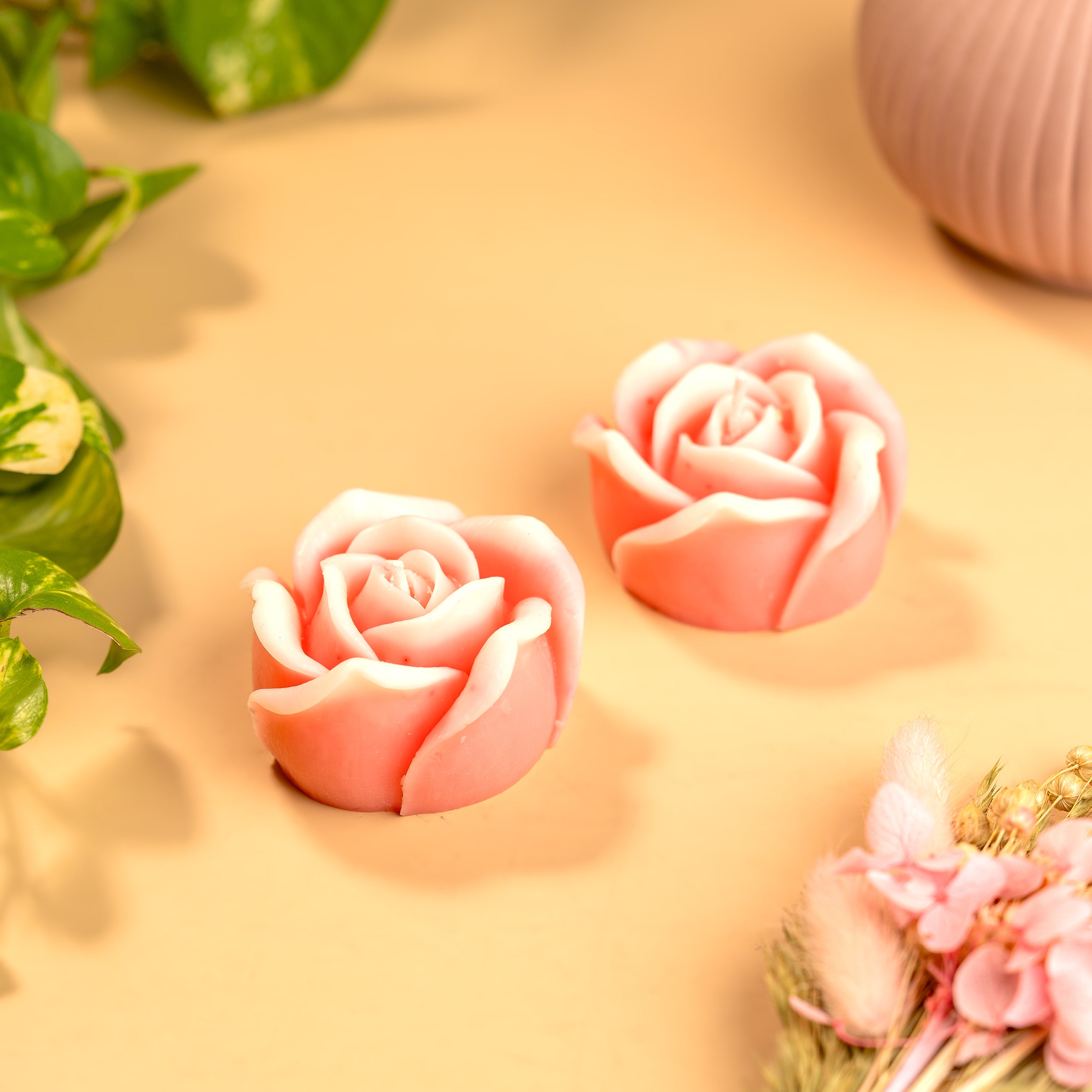 Rose Candle Light Pink (Pink Peony Fragrance)