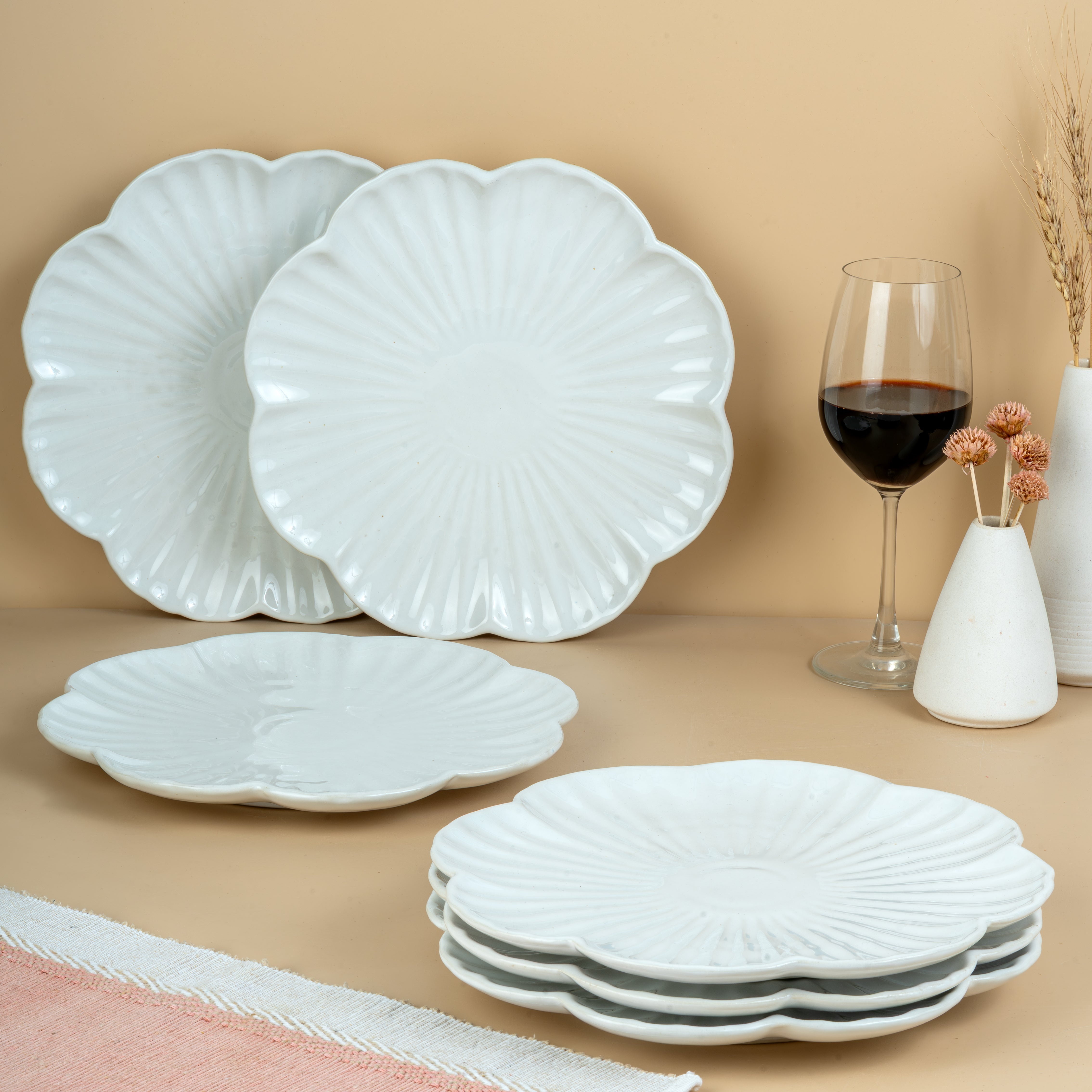 Bloom – Set of 6 Ceramic Dinner Plates