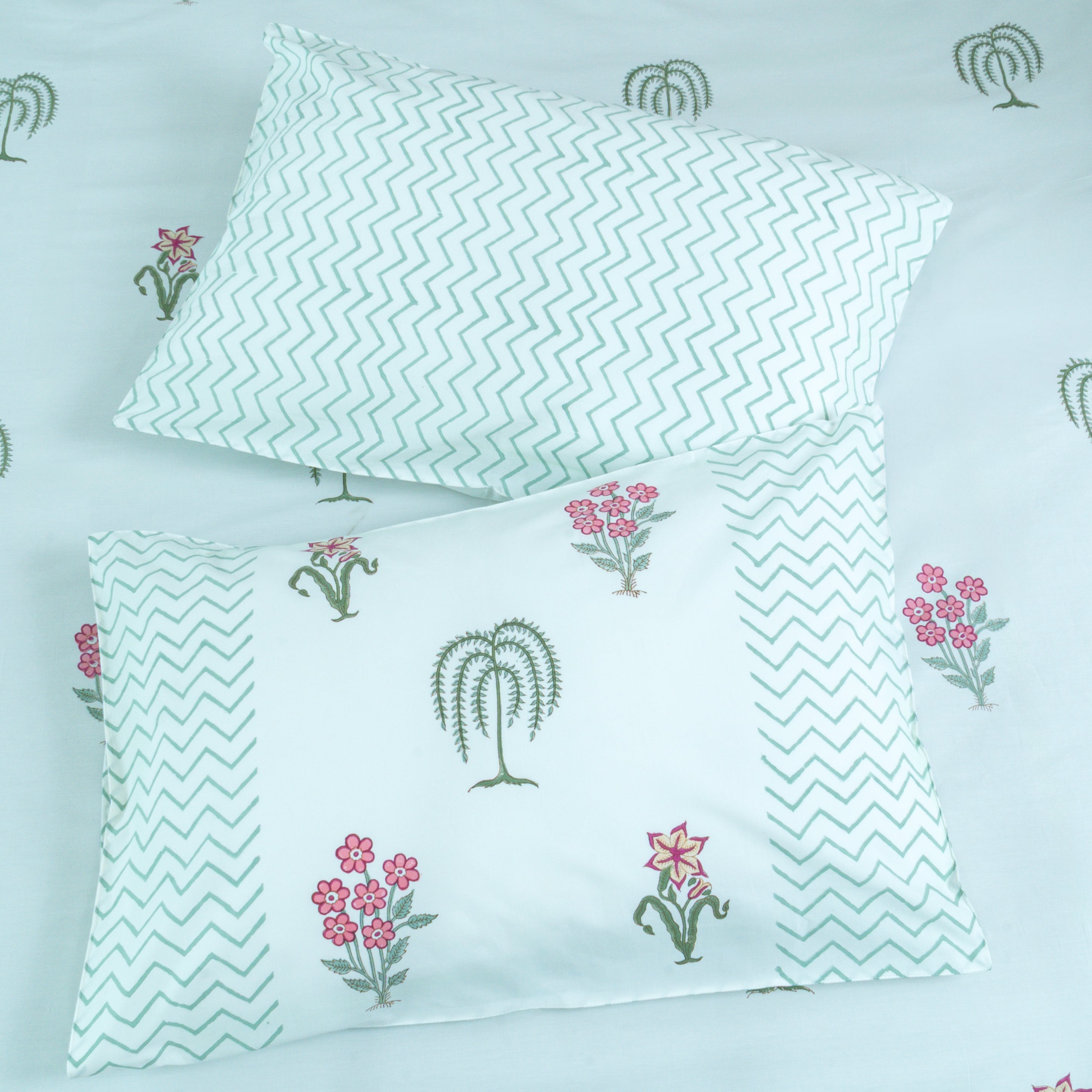 Willow - Super King Size 100% Cotton Percale 300 TC Bedsheet