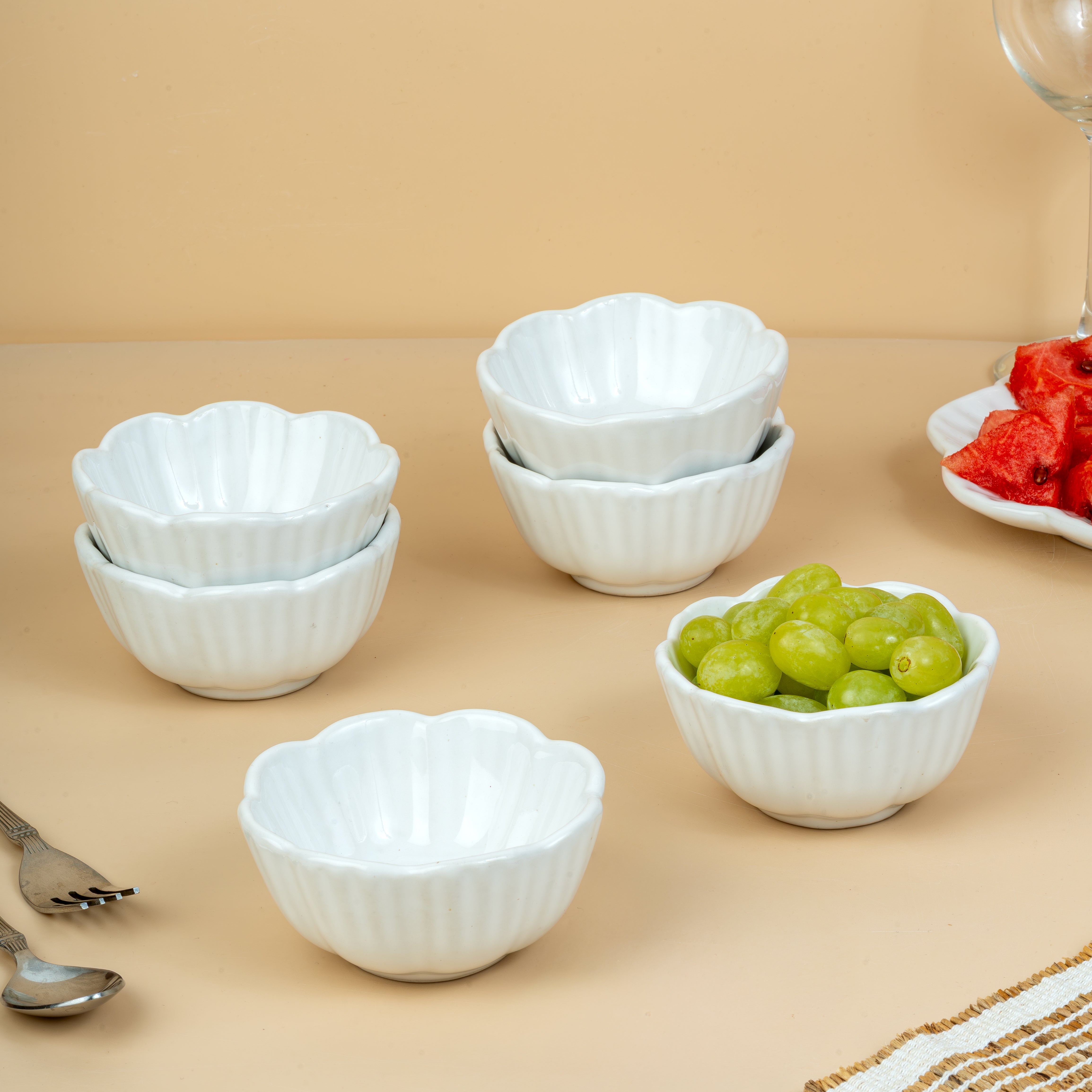 Bloom – Set of 6 Ceramic Small Bowls