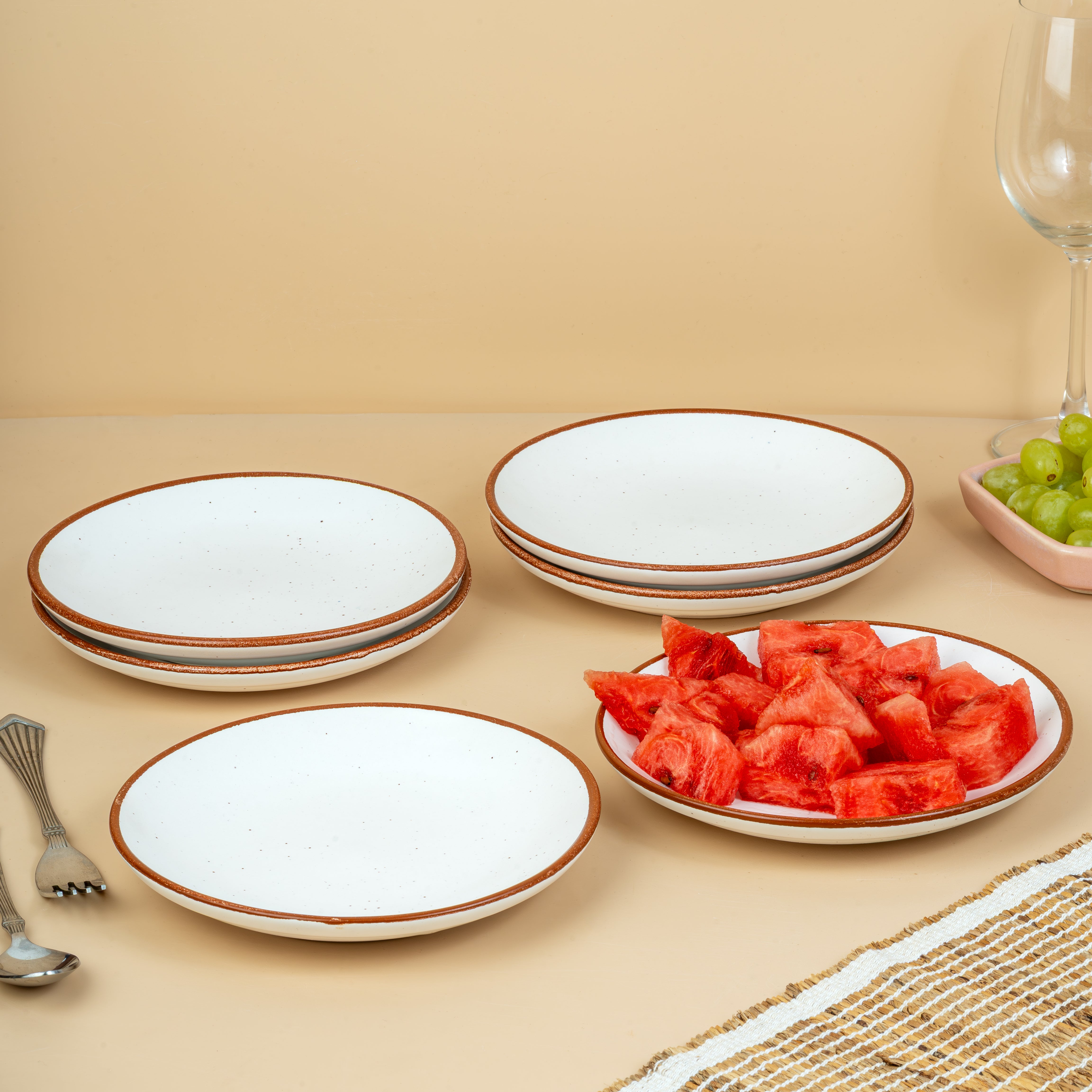 Dune – Set of 6 Ceramic Snack Plates