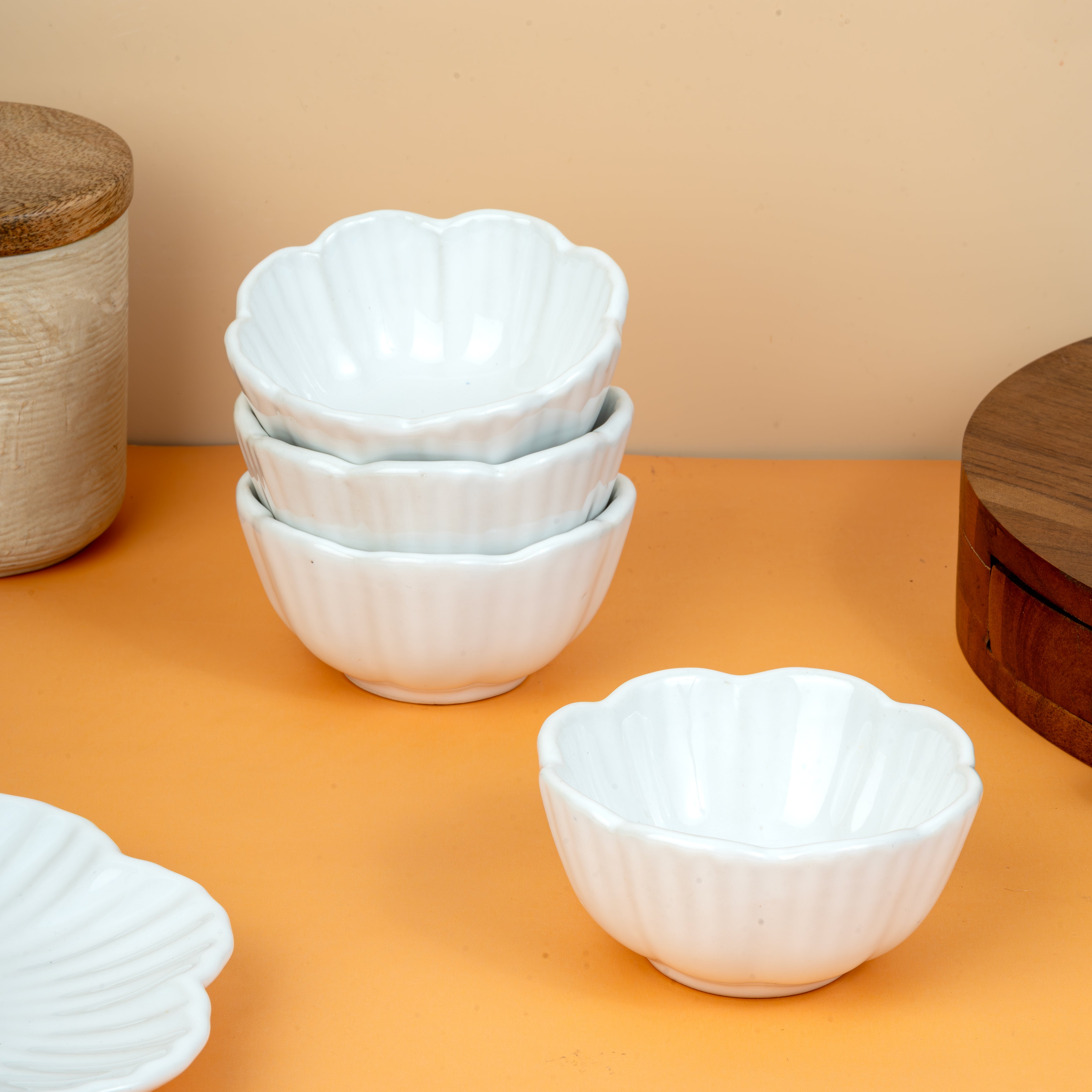 Bloom – Set of 4 Ceramic Small Bowls