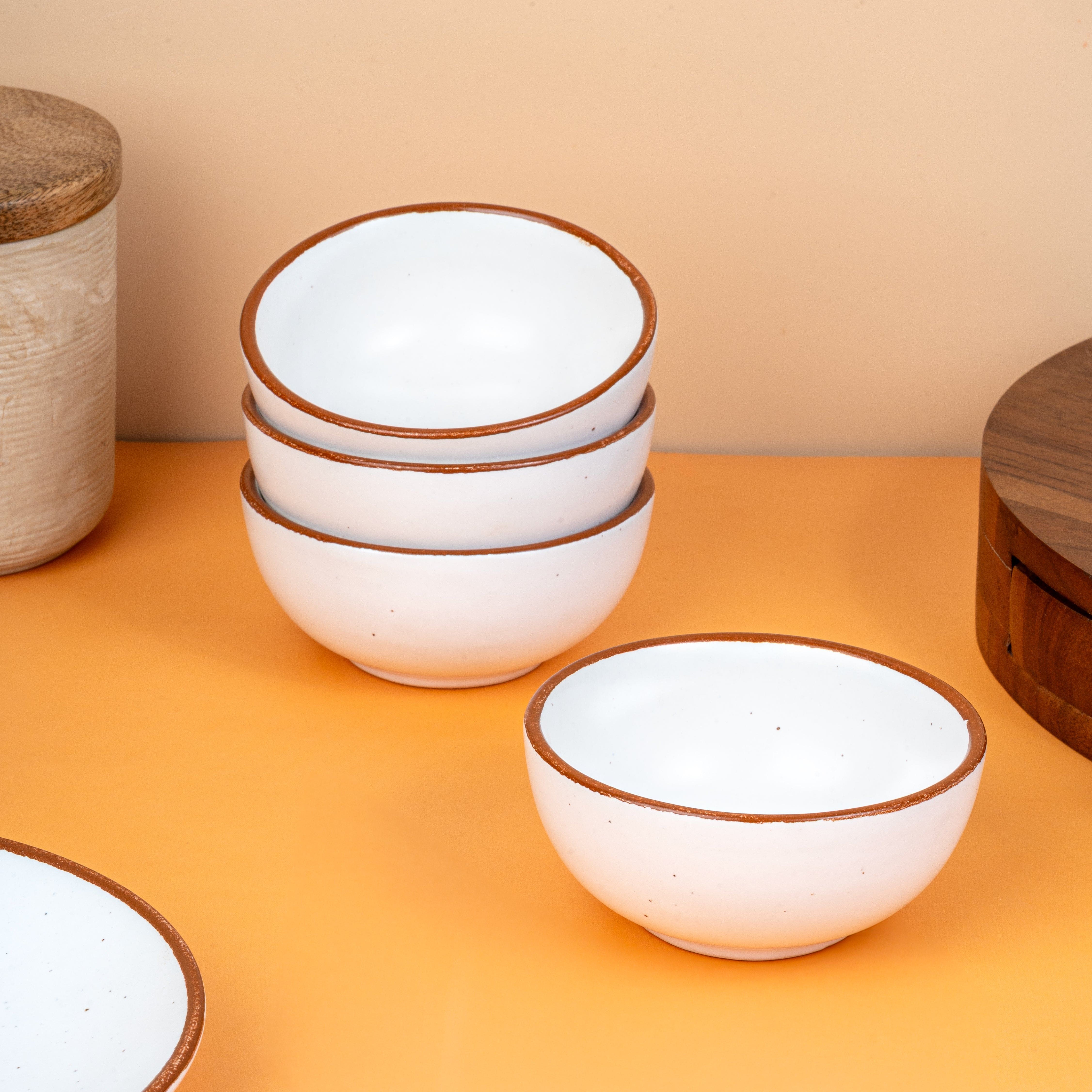 Dune – Set of 4 Ceramic Small Bowls