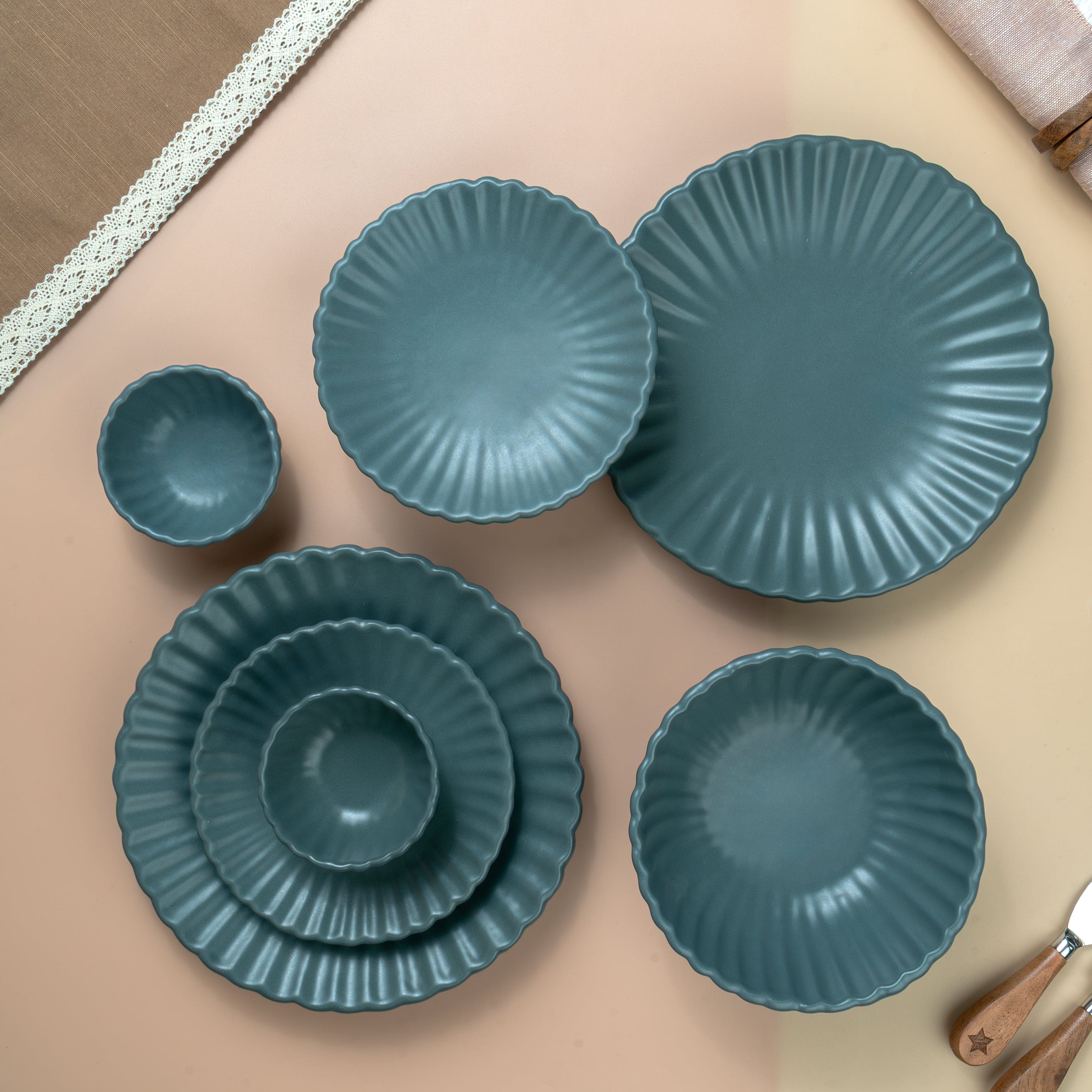 Nimbus – Ceramic Dinner Set for 2 (7 pcs)