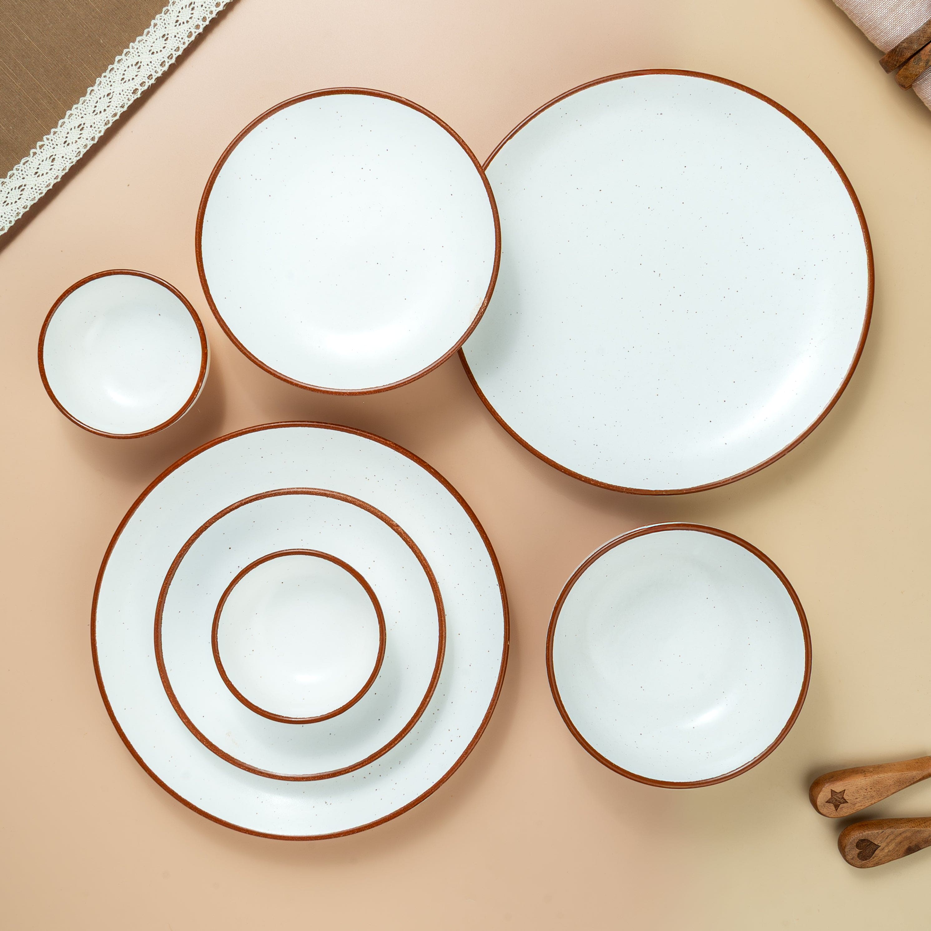 Dune – Ceramic Dinner Set for 2 (7 pcs)