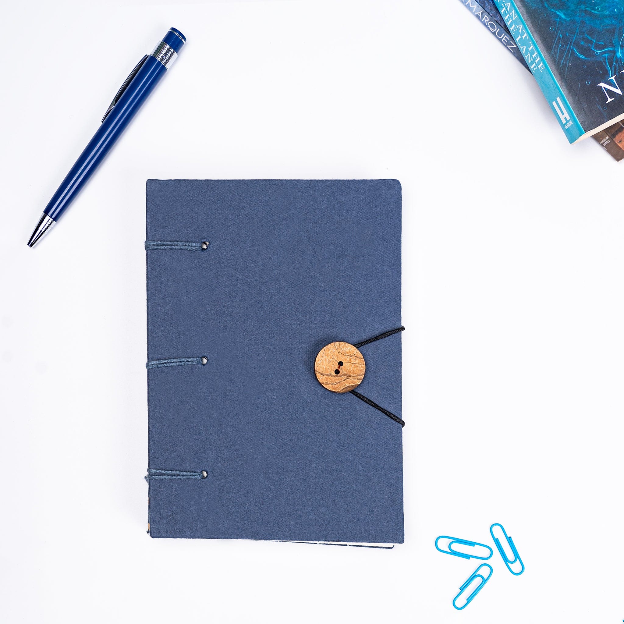 Artmansha Blue 'Button' Diary artmansha