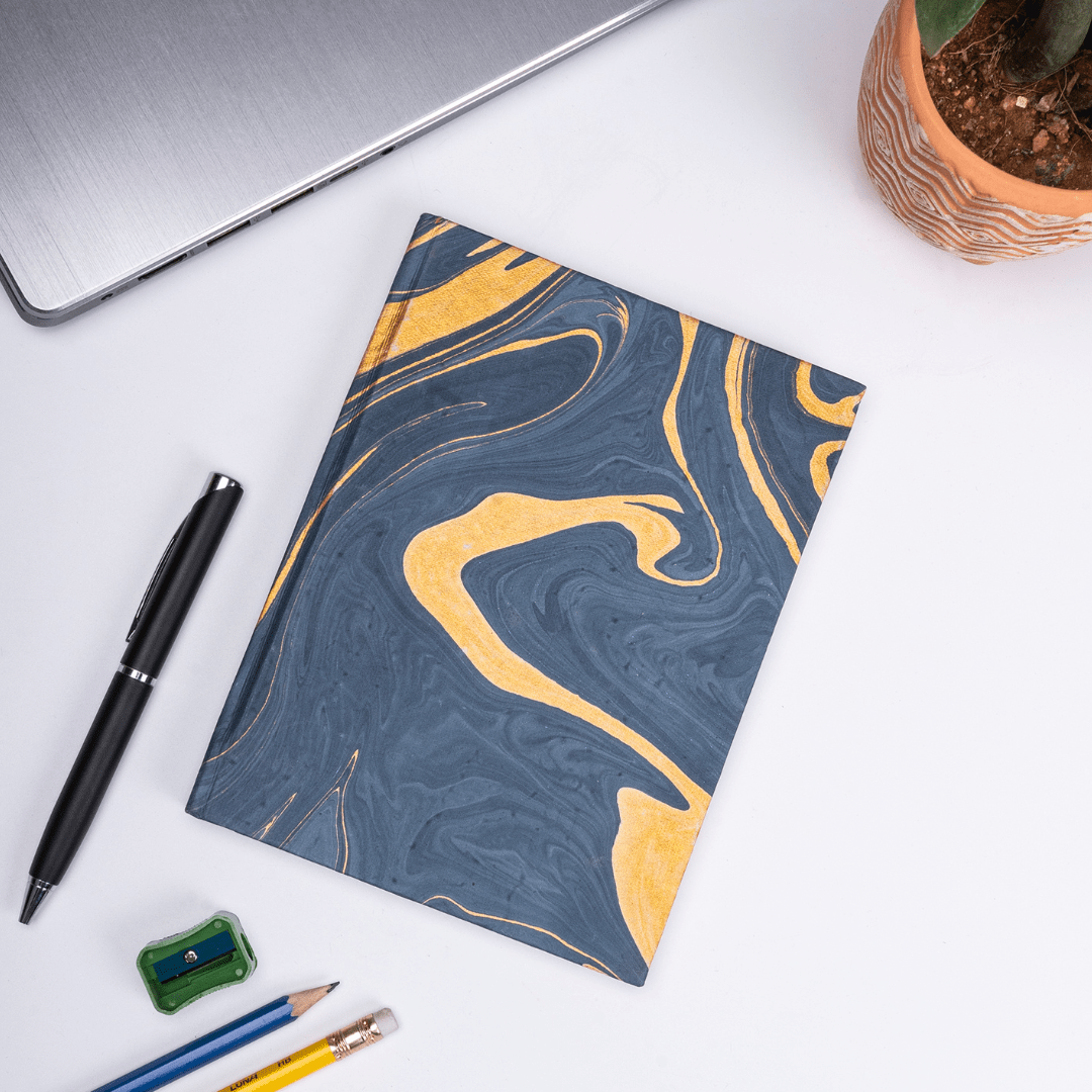 Artmansha Blue Marble Hardbound Diary artmansha