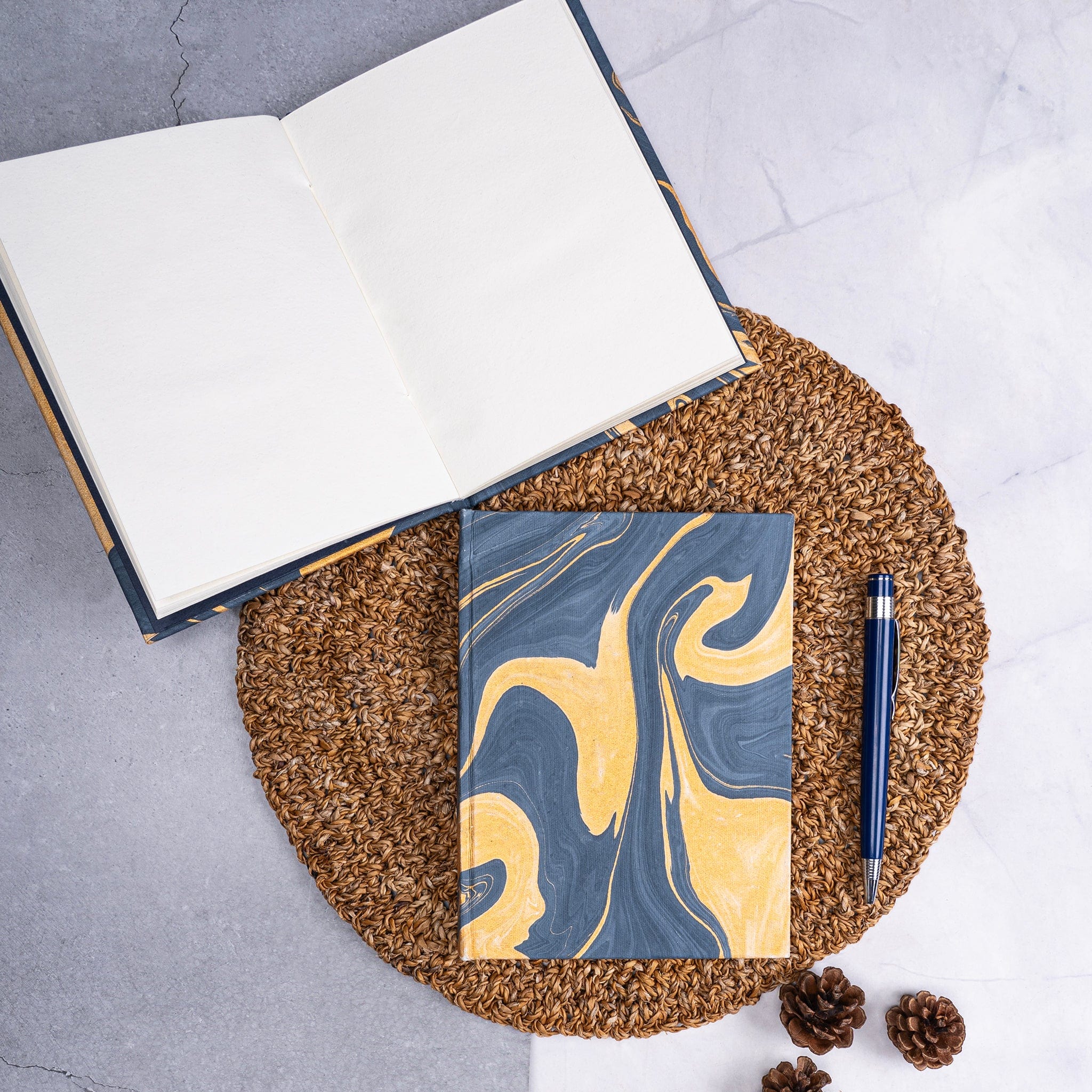 Artmansha Blue Marble Hardbound Diary artmansha