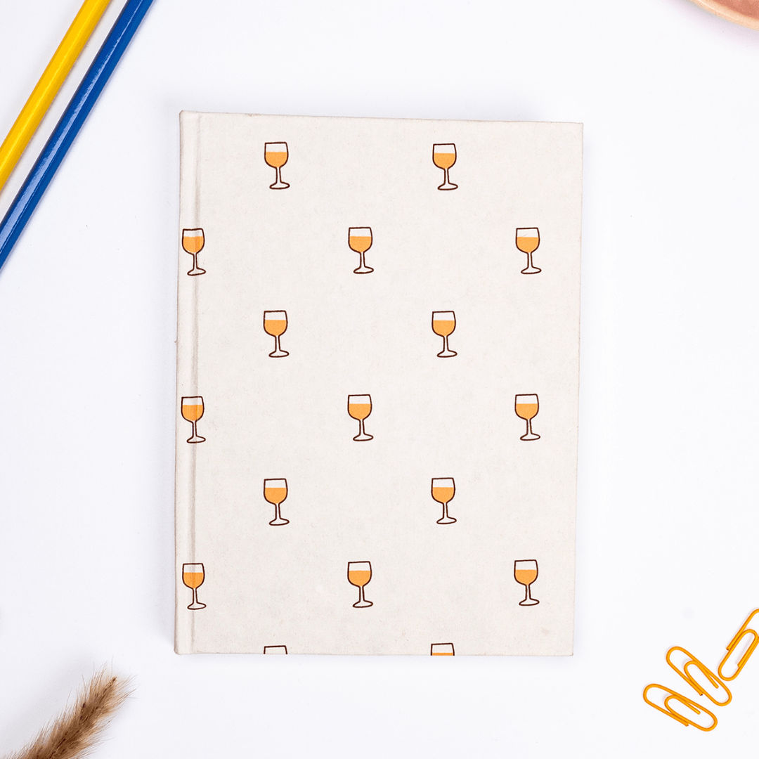 Artmansha 'Wine Glass' Hardbound Diary artmansha