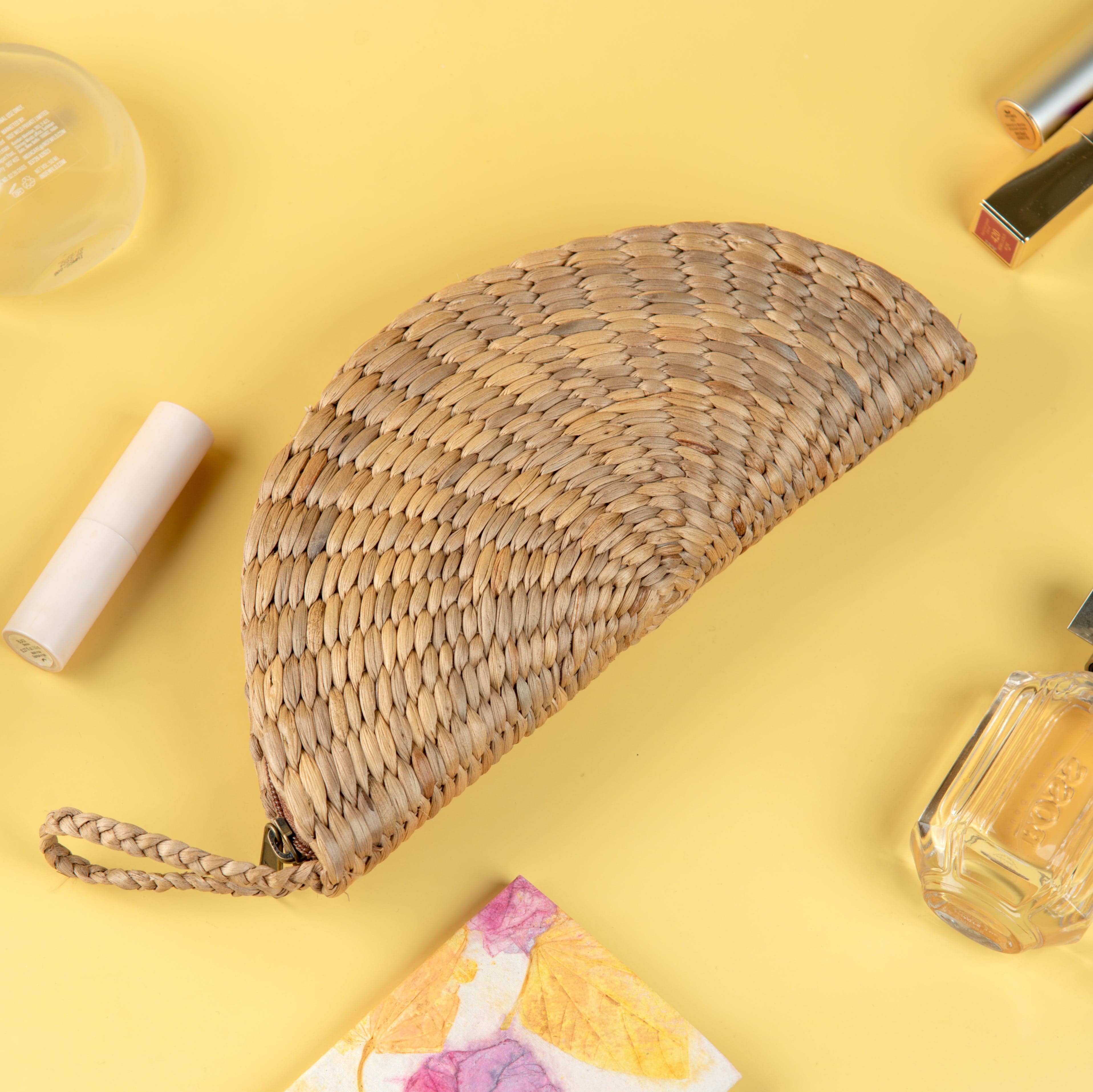 Bags Natural Water Hyacinth Handcrafted Clutch artmansha