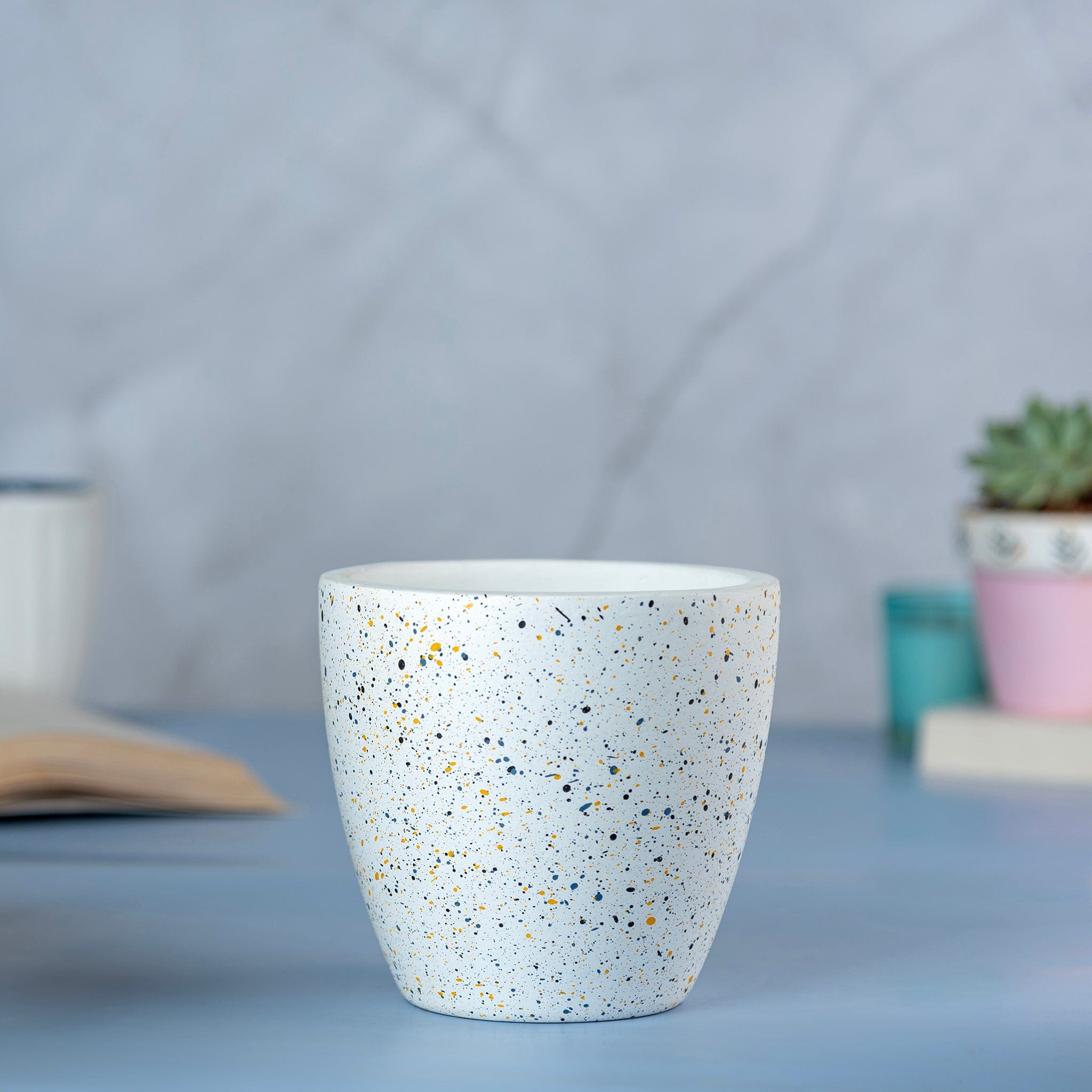 Pots & Planters 'Galaxy' White Terracotta Planter artmansha