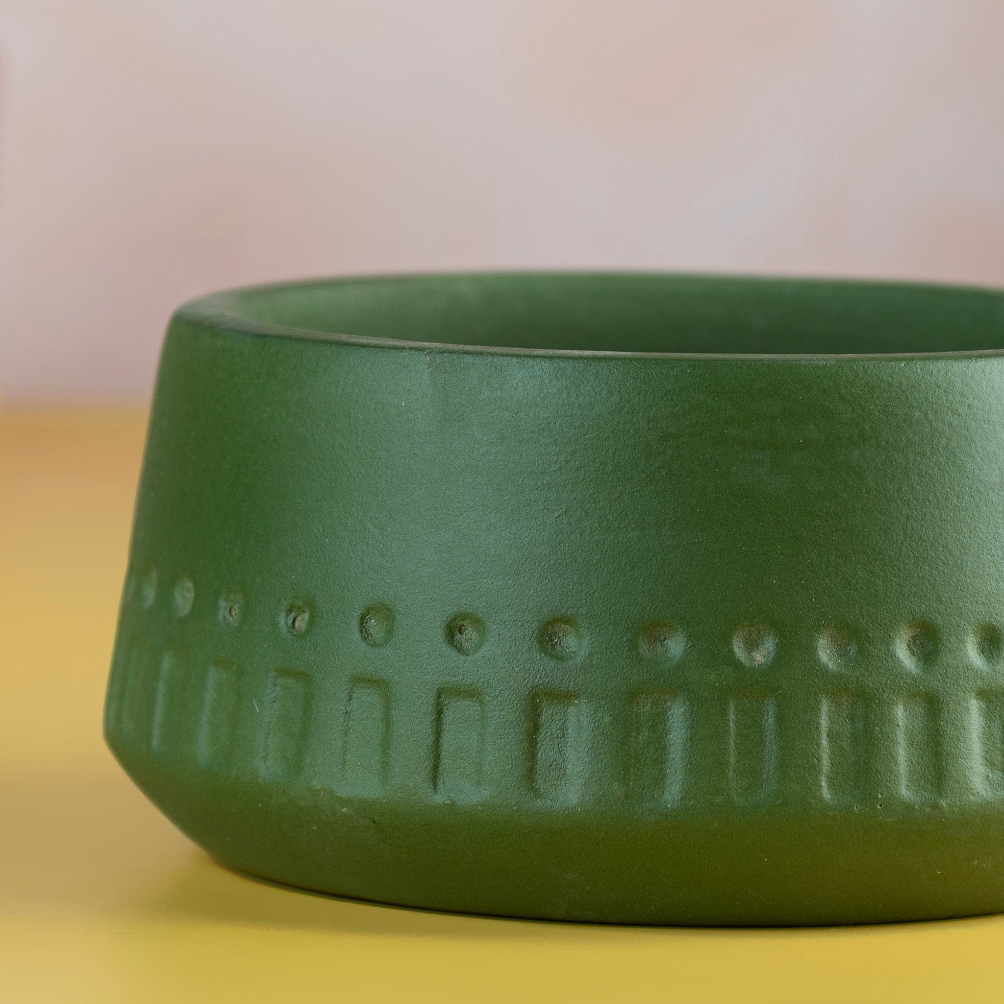 Pots & Planters Terracotta Olive Carved Planter artmansha