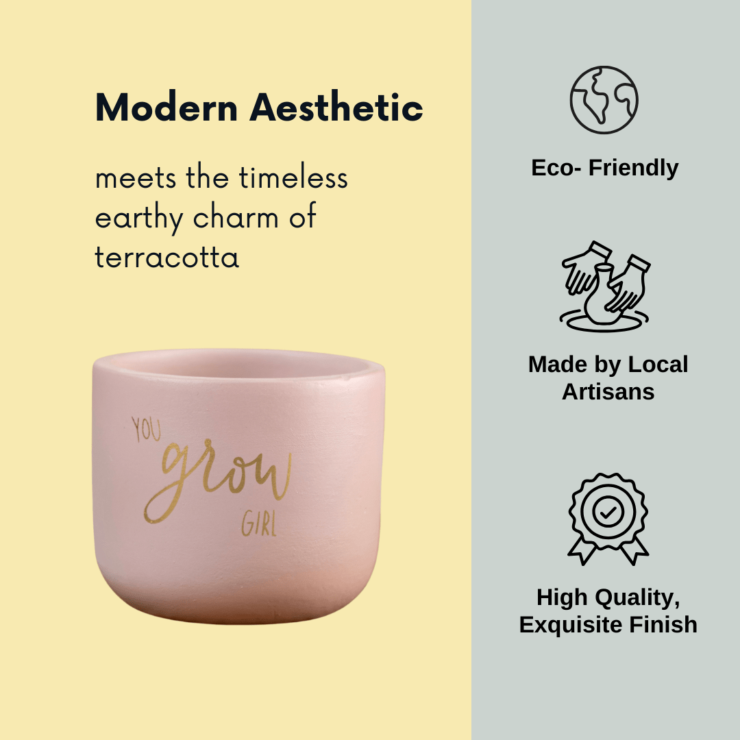 Pots & Planters 'You Grow Girl' Terracotta Planter artmansha