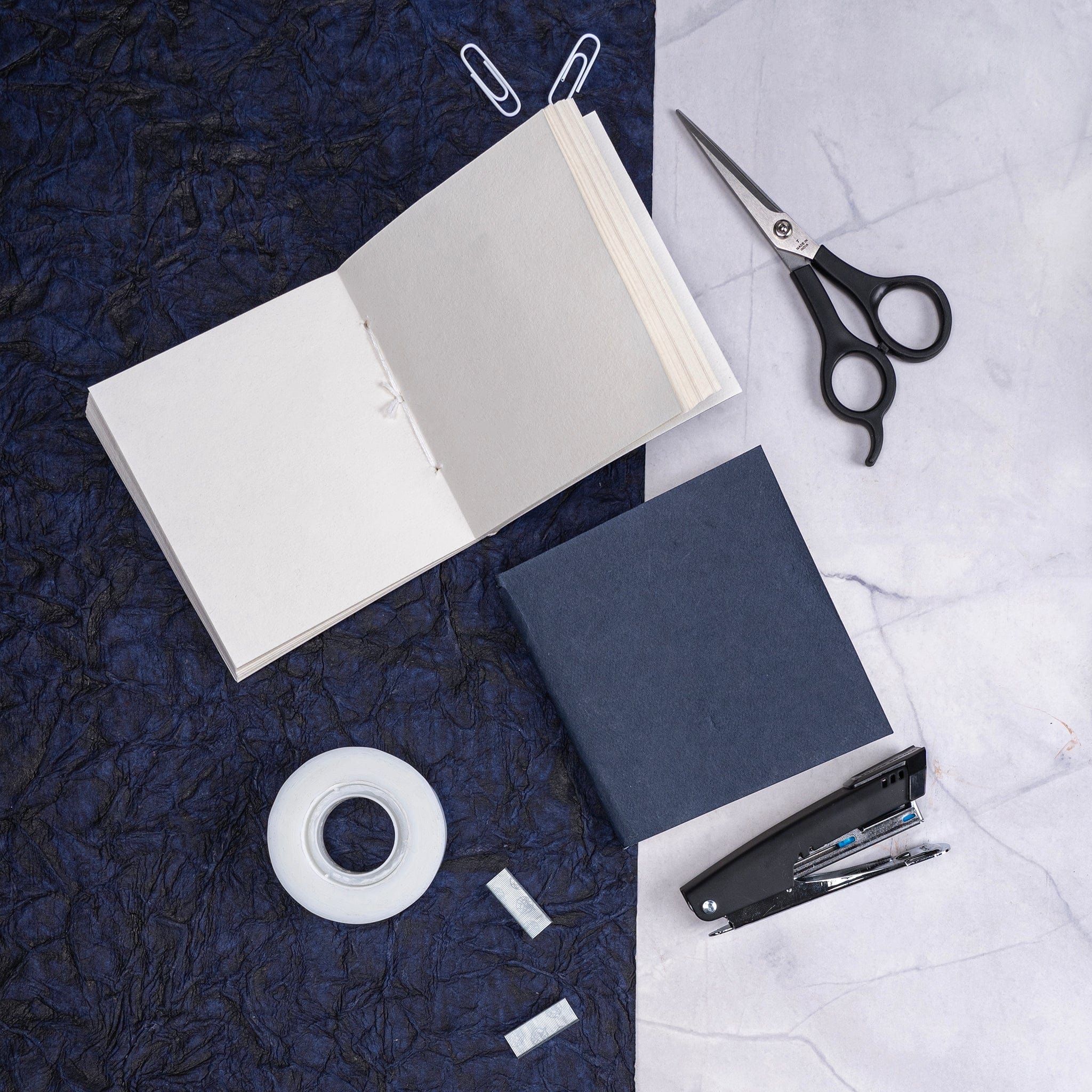 Small Blue Batik Notepad & Small Blue Batik Pocket Diary - Combo artmansha