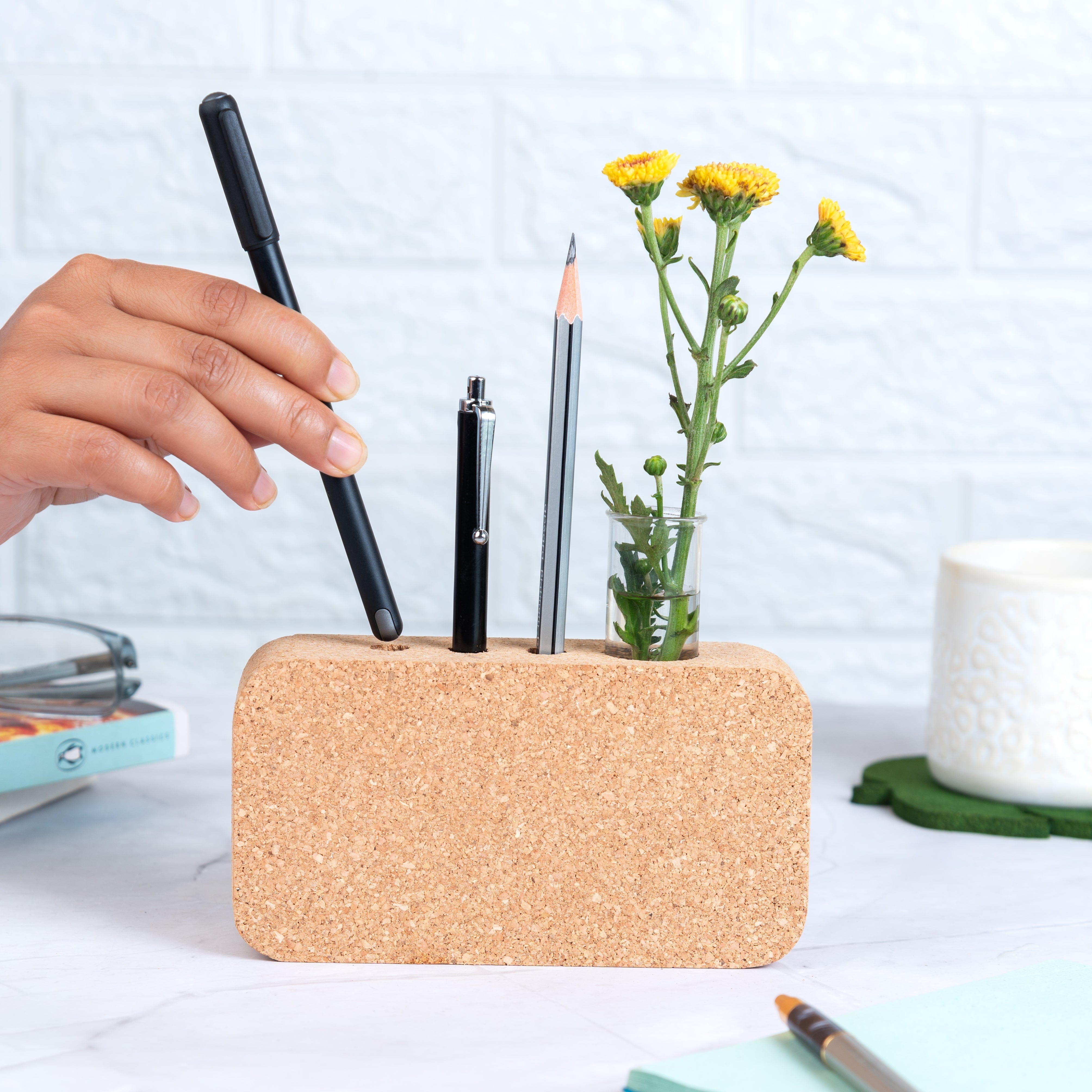 Vases Cork Pen Holder and Planter/Bud Vase artmansha