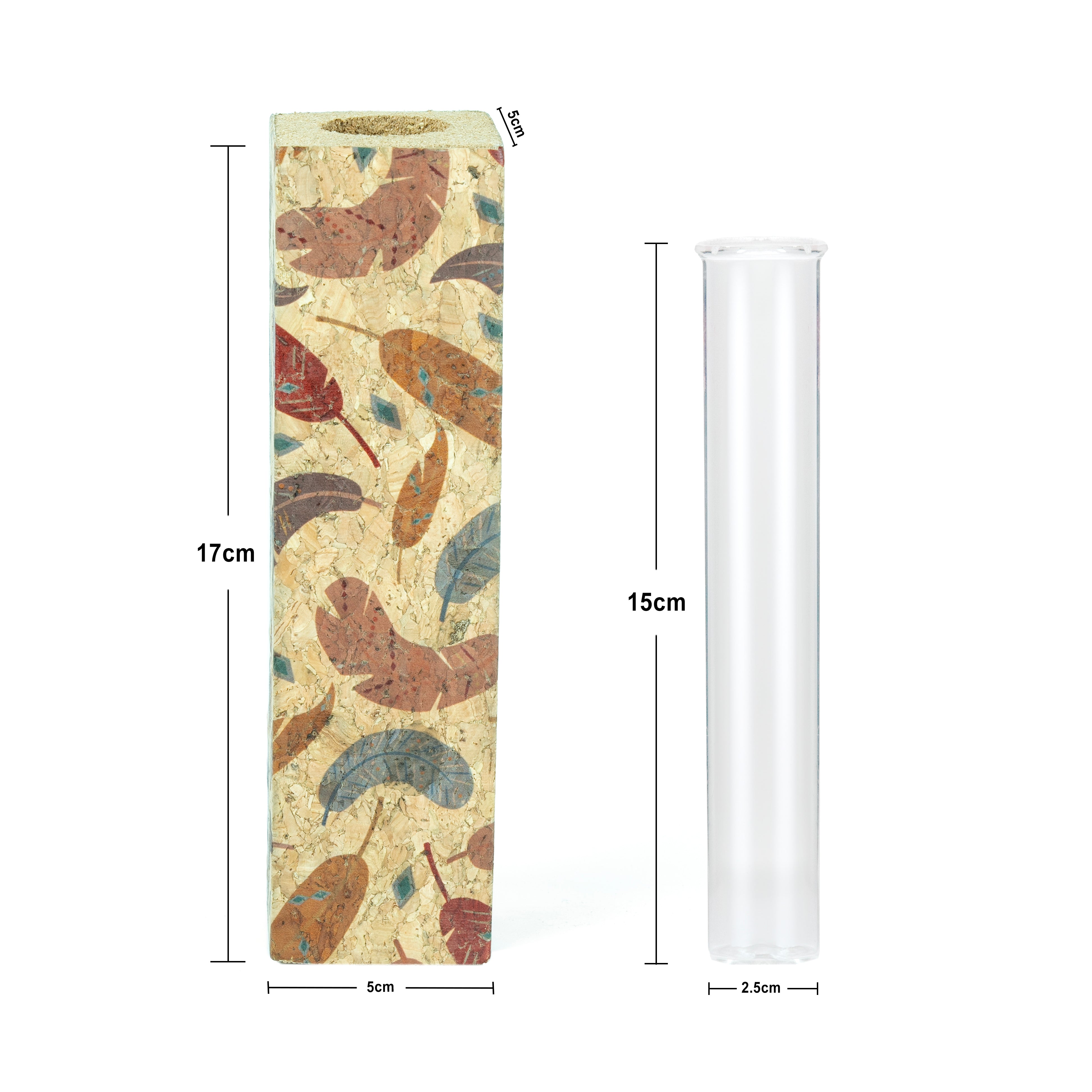 'Leafy' Cork Magnetic Planter/Vase