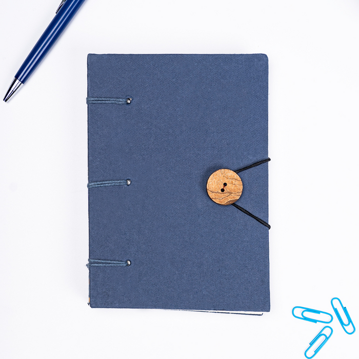 Artmansha Blue 'Button' Diary