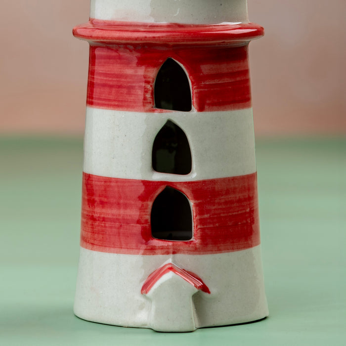 'Lighthouse' Ceramic Tealight Holder