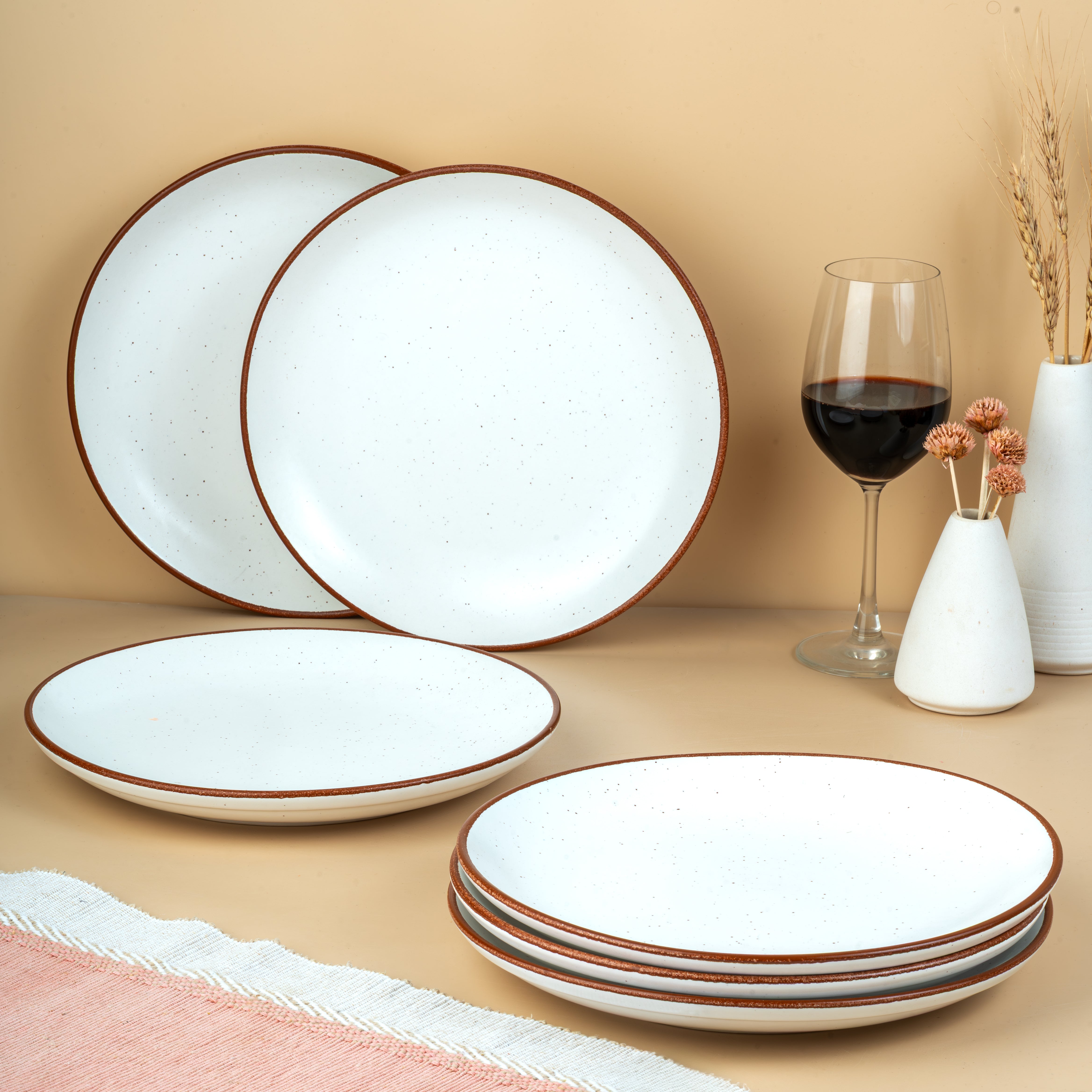 Dune – Set of 6 Ceramic Dinner Plates