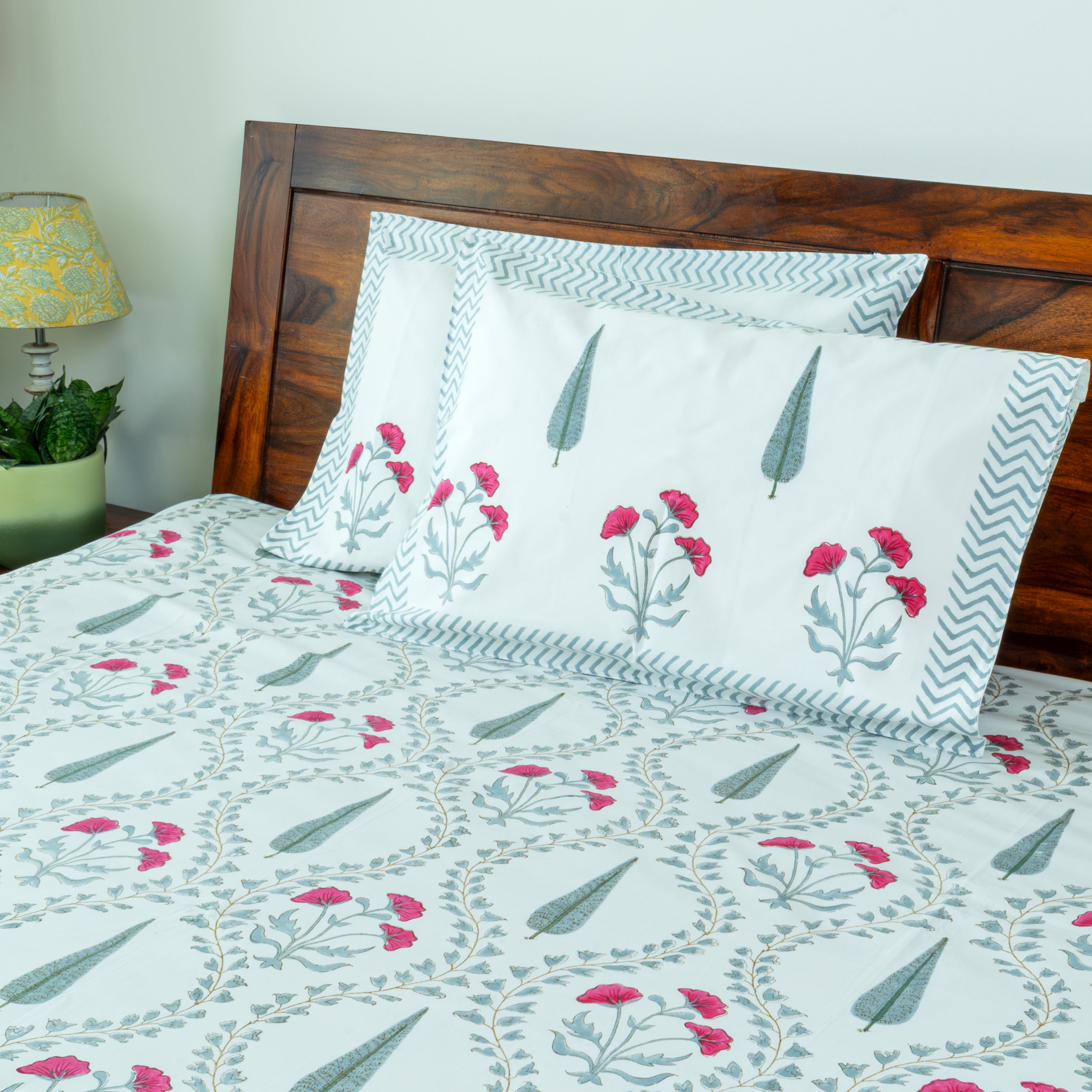 Birch - Super King Size 100% Cotton Percale 300 TC Bedsheet