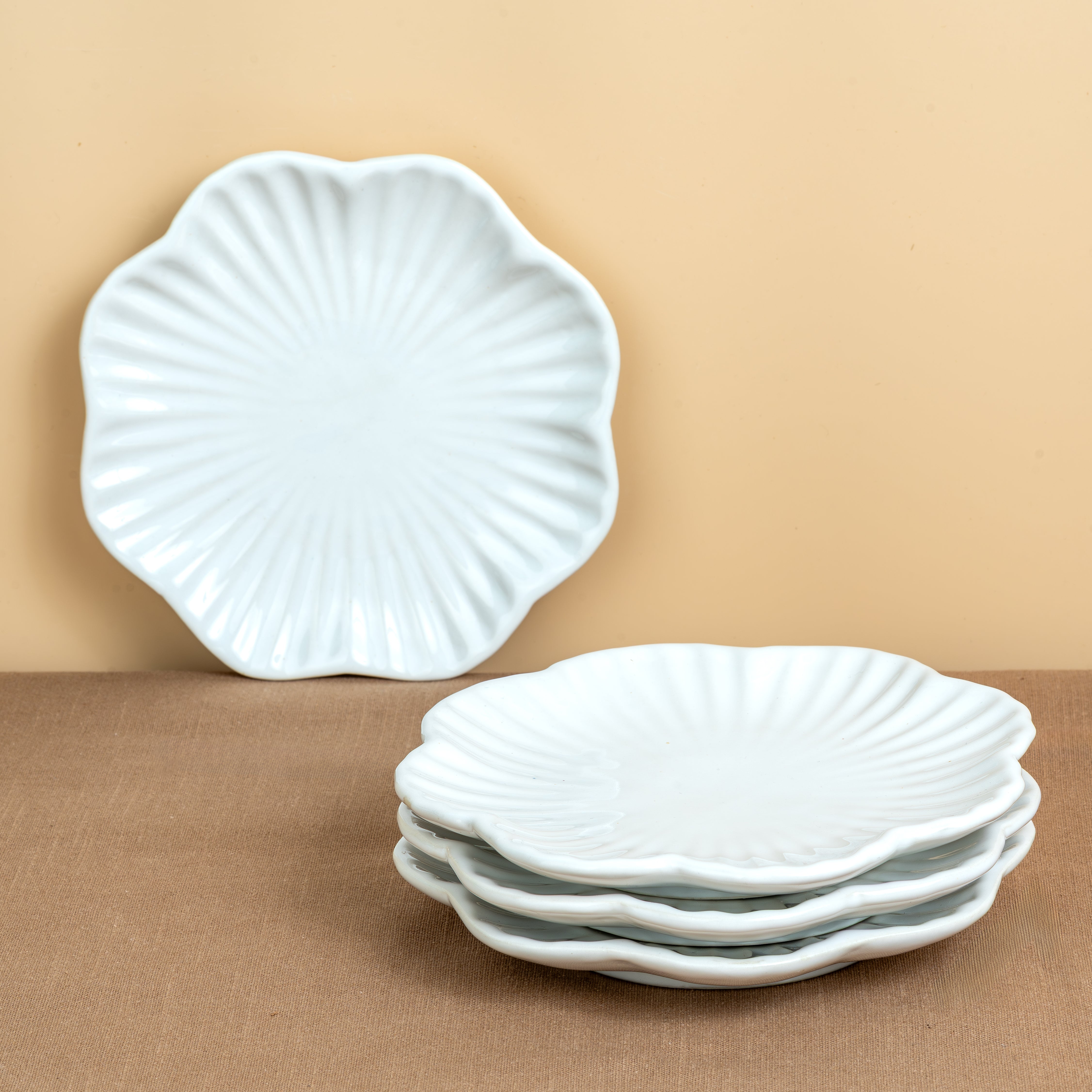 Bloom – Set of 4 Ceramic Snack Plates