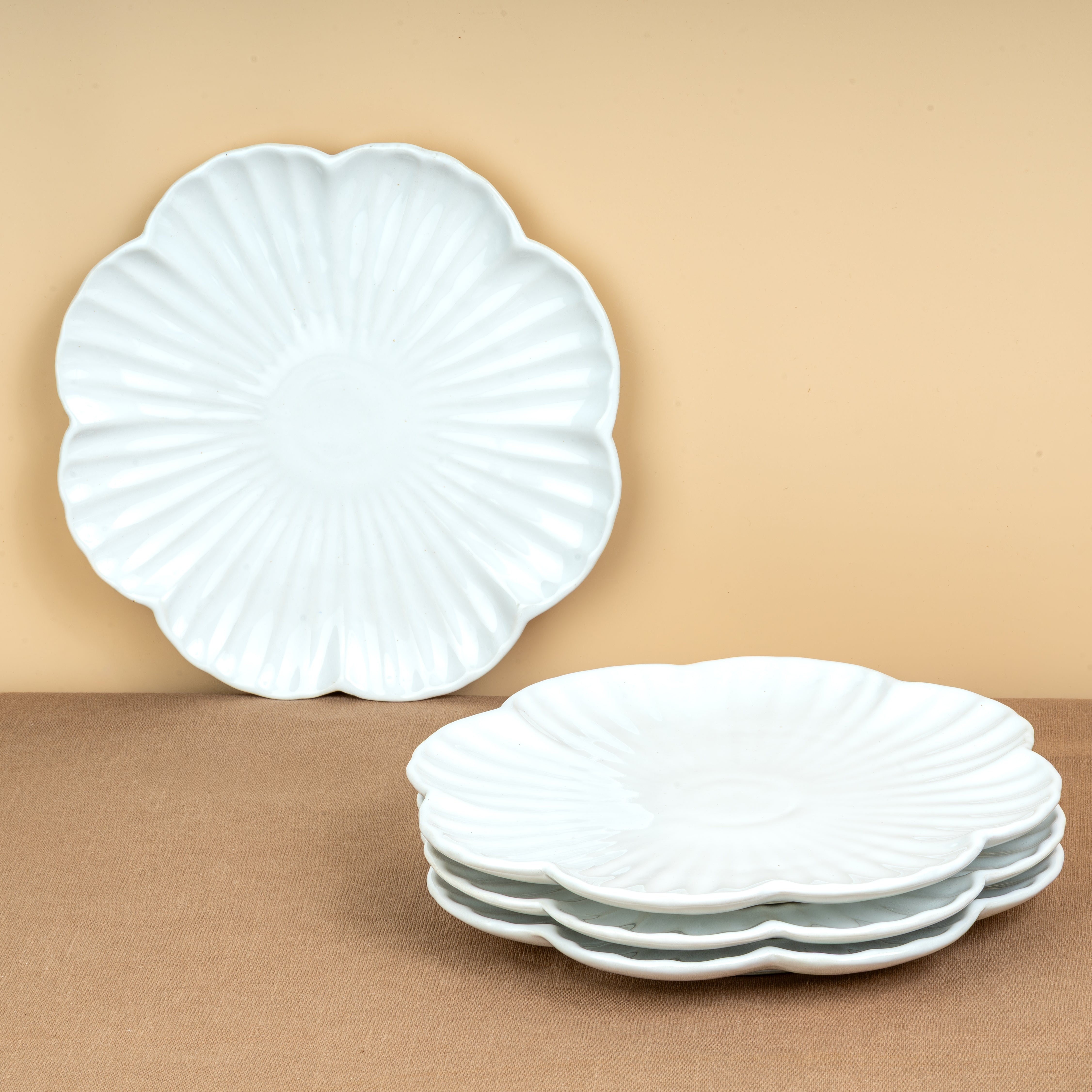 Bloom – Set of 4 Ceramic Dinner Plates