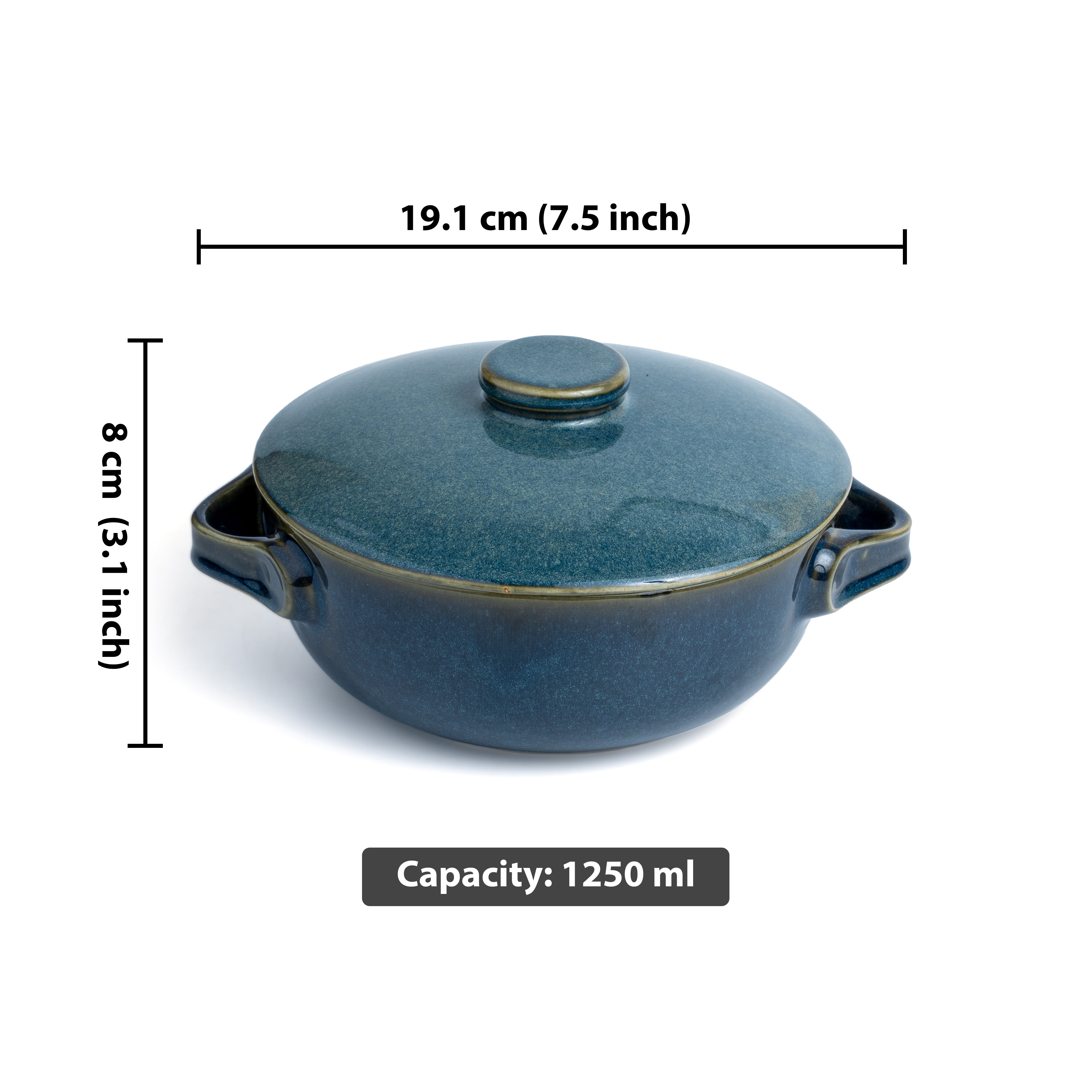 Midnight Tide- Bowl with Lid
