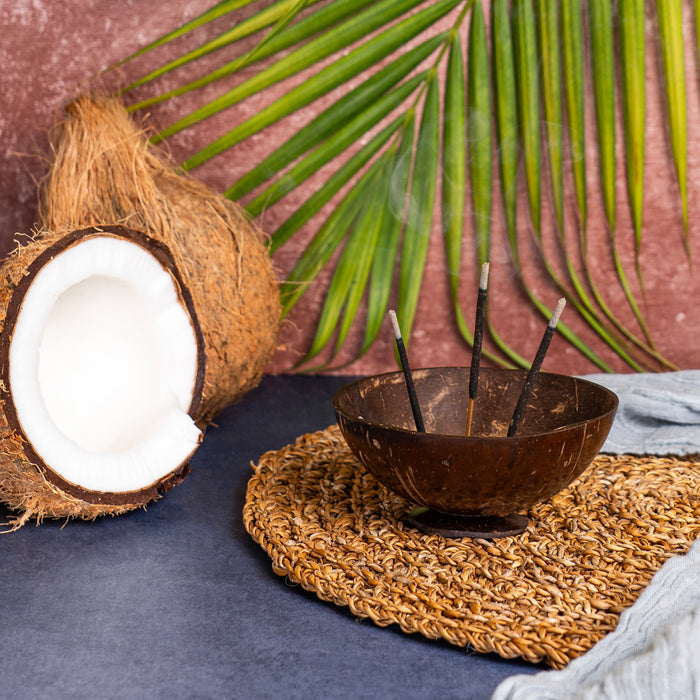 Coconut Shell Incense Holder