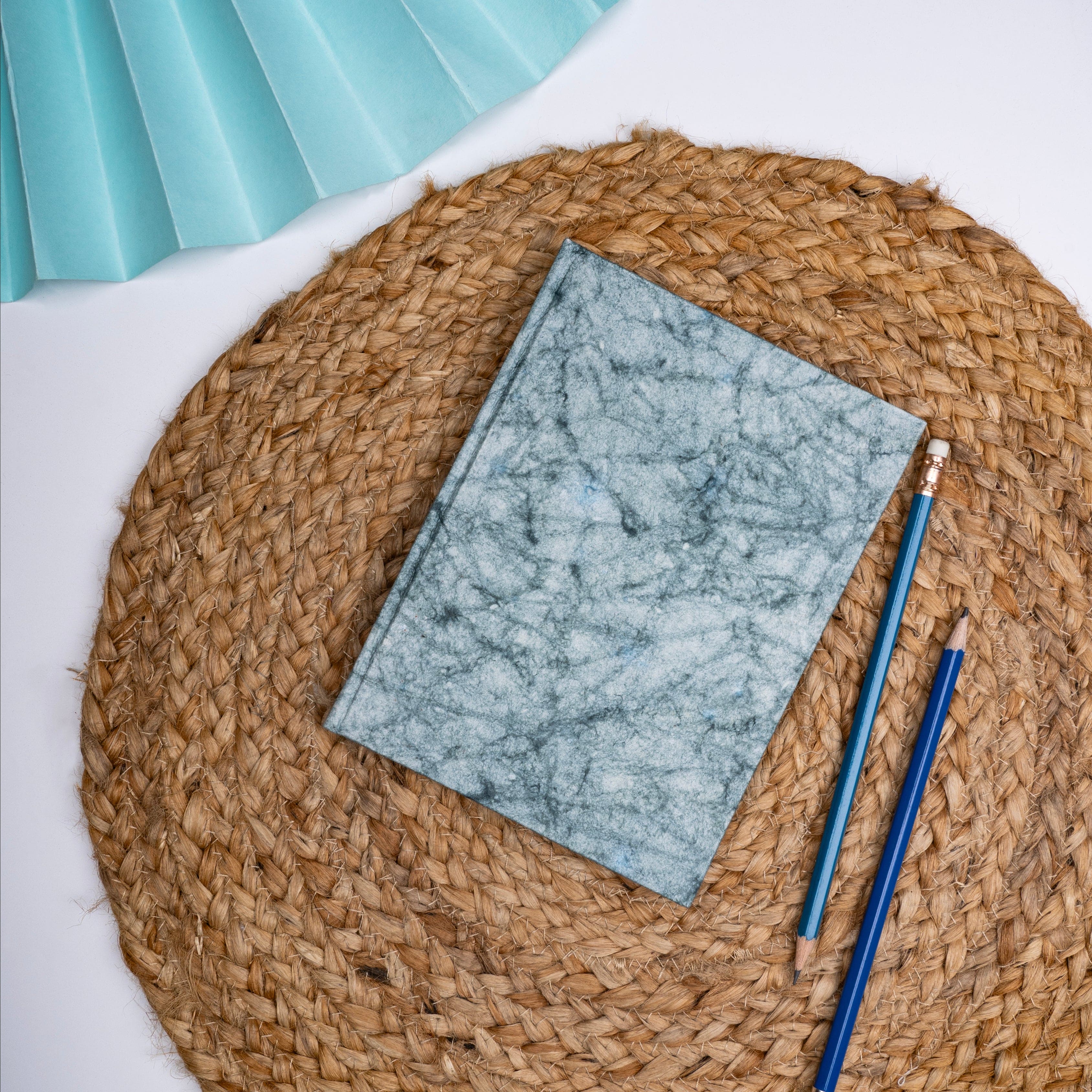 Artmansha Blue Batik Hardbound Diary artmansha