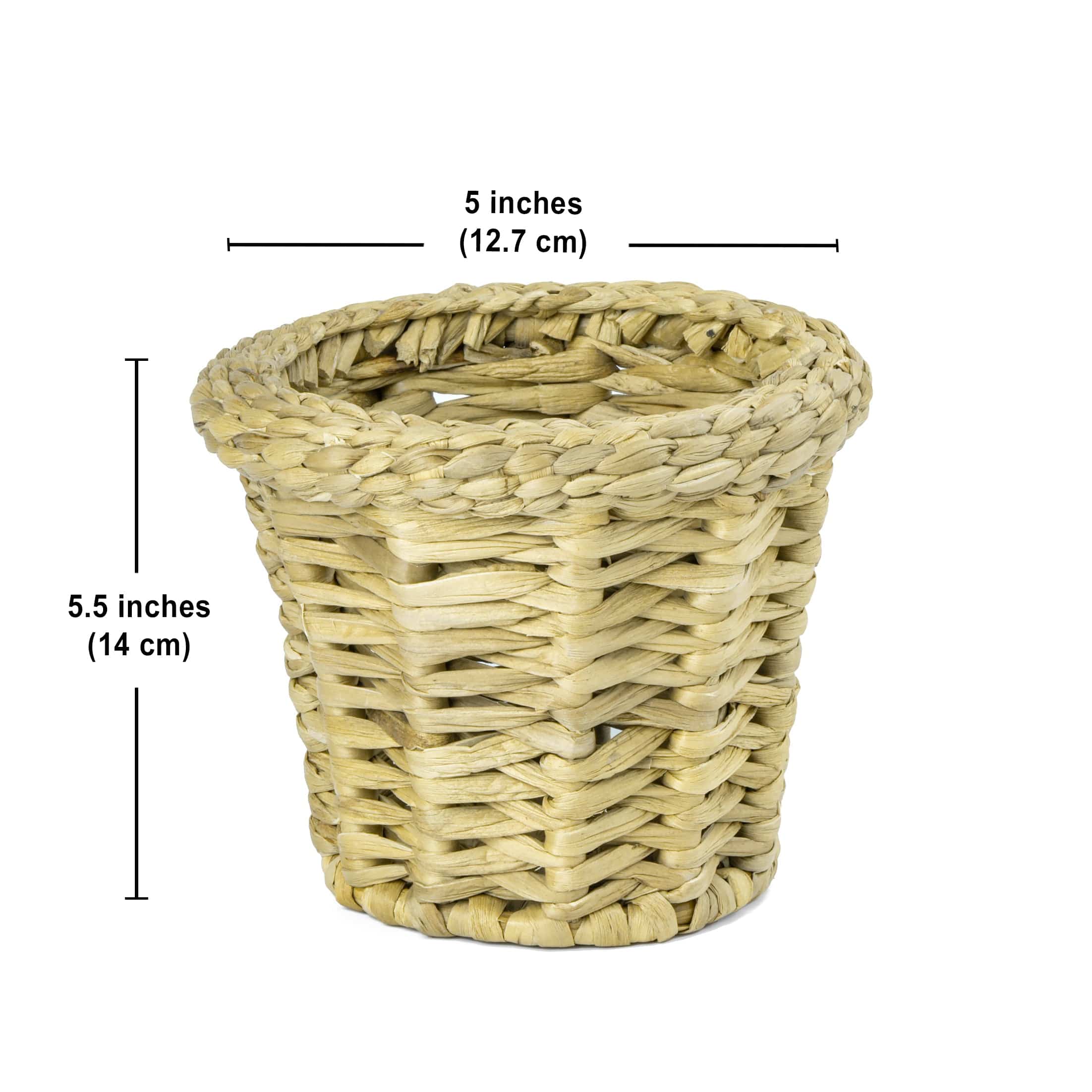 Baskets Natural Water Hyacinth Handcrafted Plant Basket artmansha