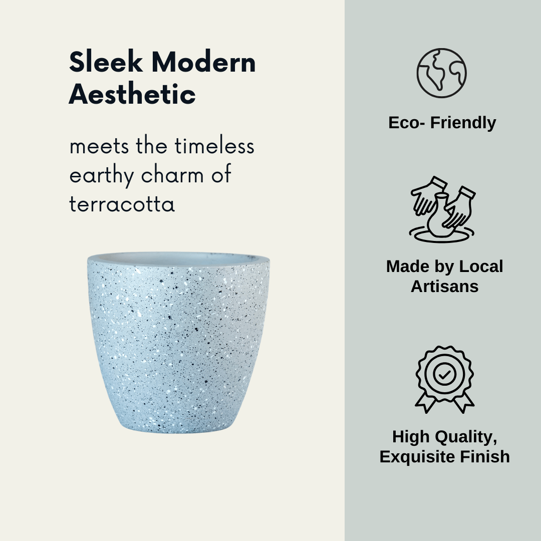 Pots & Planters 'Galaxy' Grey Terracotta Planter artmansha