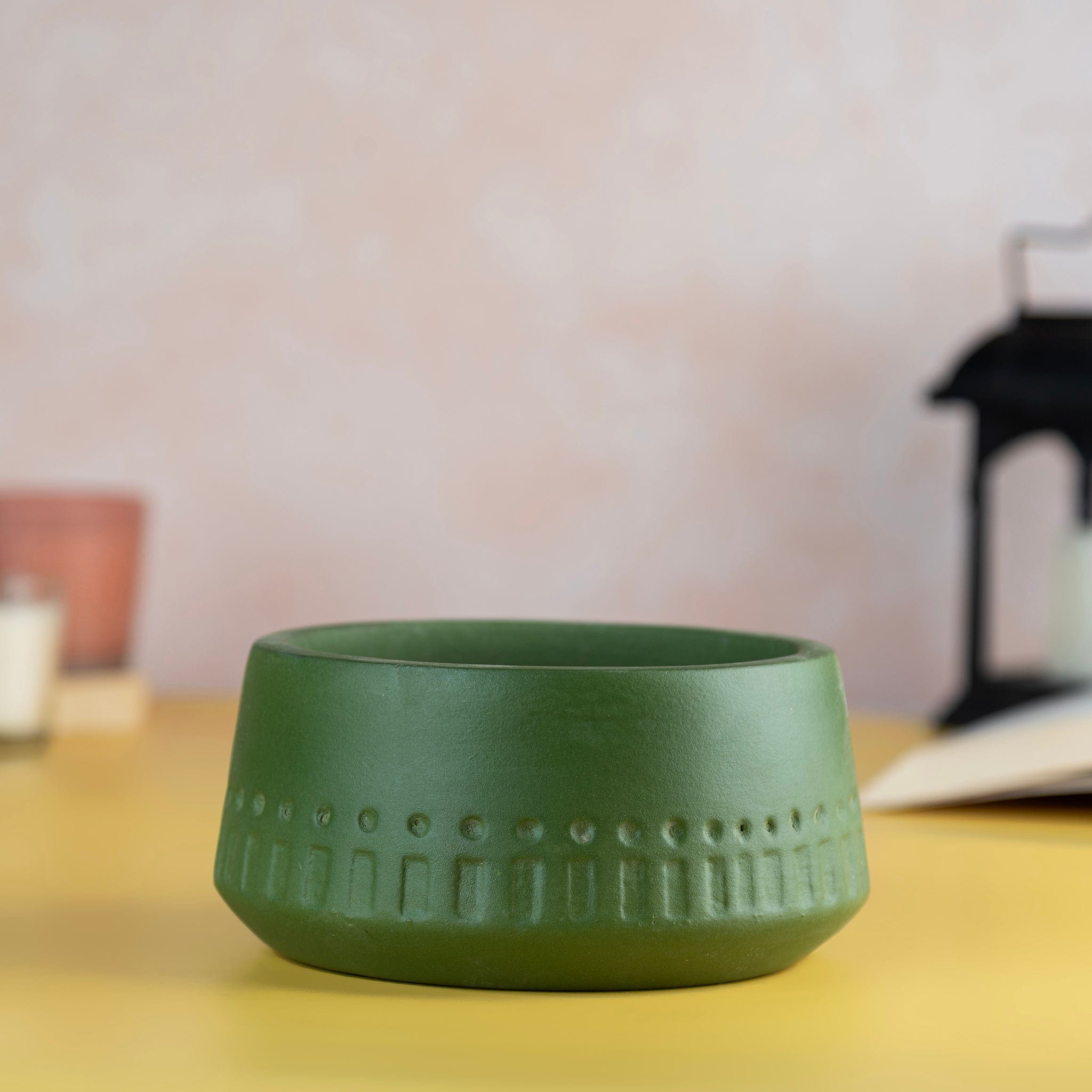 Pots & Planters Terracotta Olive Carved Planter artmansha
