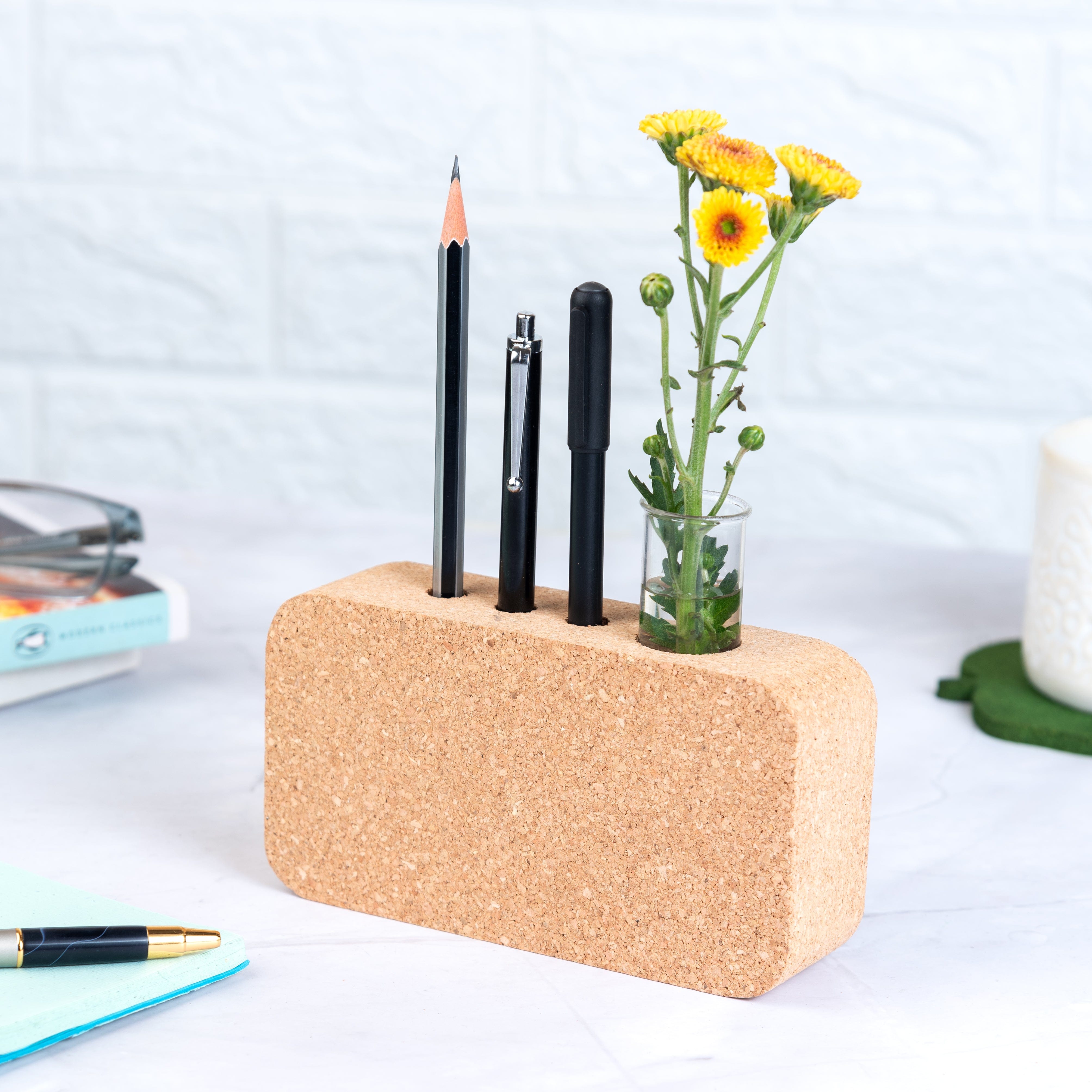 Vases Cork Pen Holder and Planter/Bud Vase artmansha