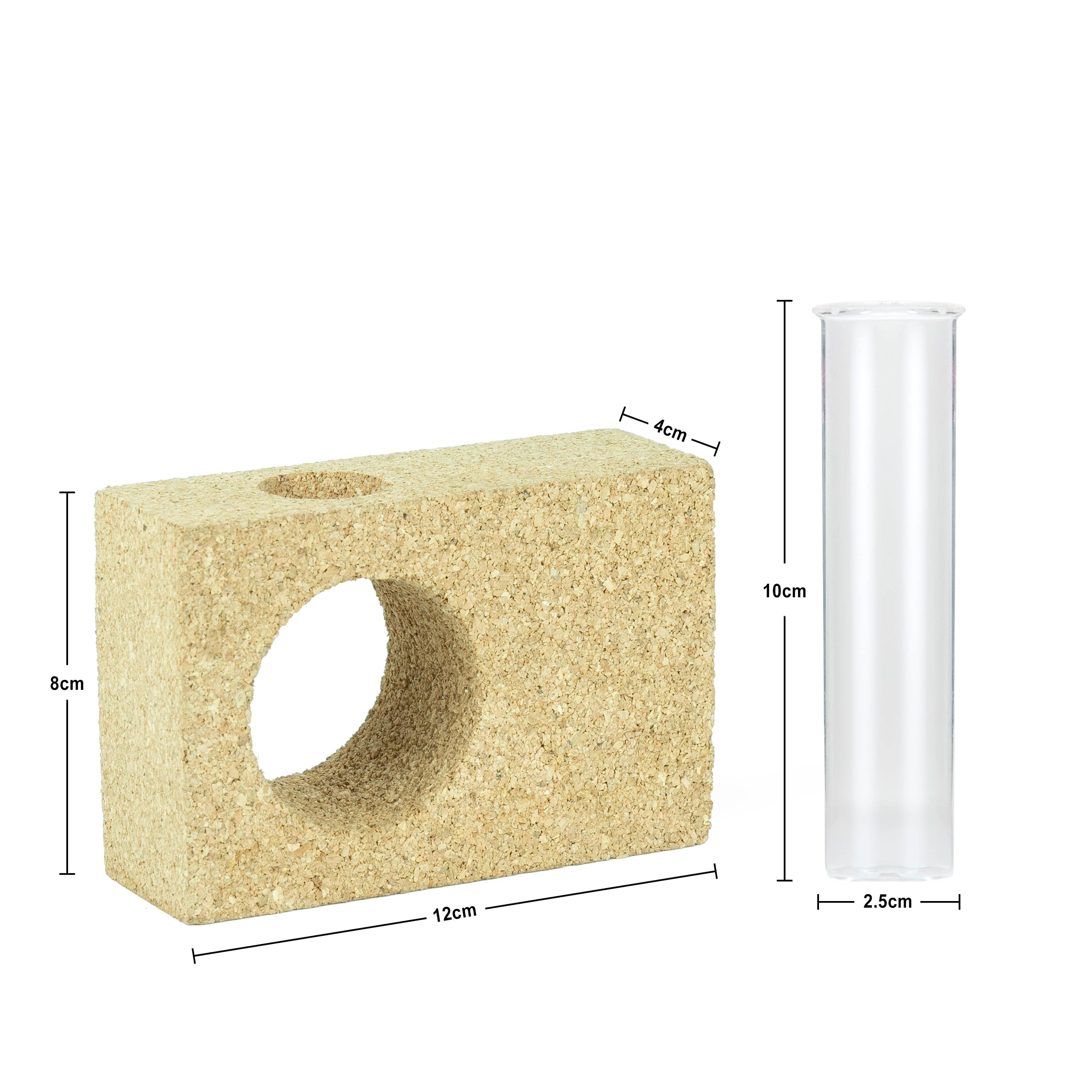 Vases 'Minimal' Cork Table Test Tube Planter/Vase artmansha