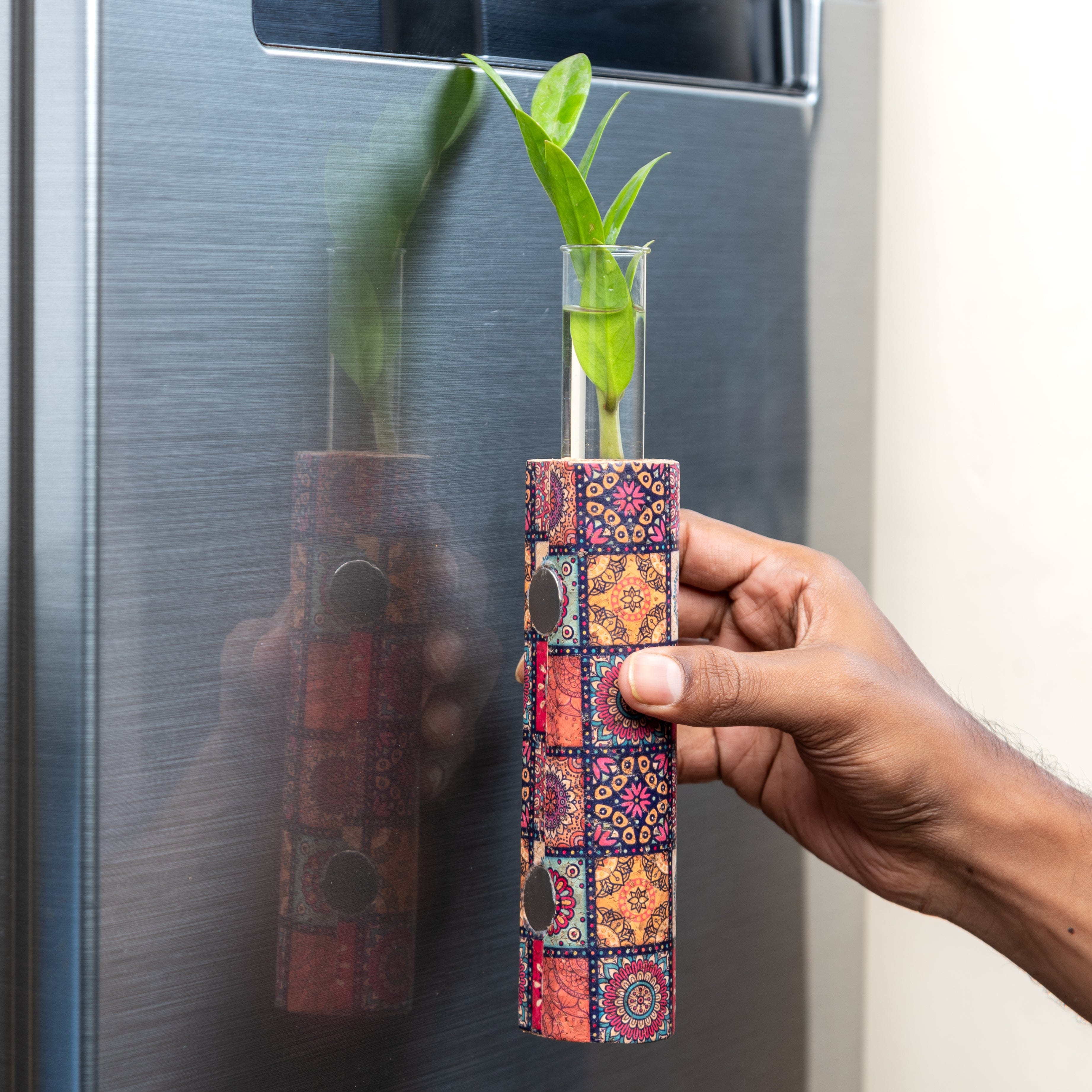 Vases 'Mosaic' Cork Magnetic Test Tube Planter/Vase artmansha