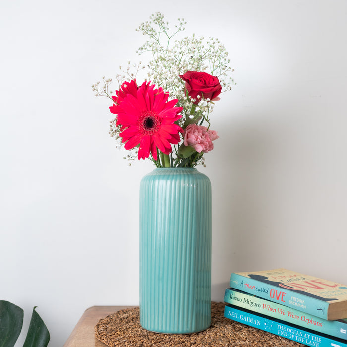 'Peppermint' Ceramic Vase
